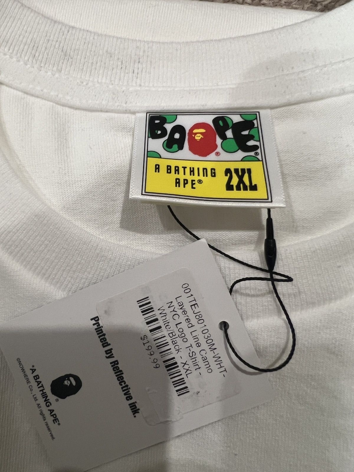 Bape Brand new A Bathing Ape NYC logo layered tshirt XXL Size US XXL / EU 58 / 5 - 6 Thumbnail