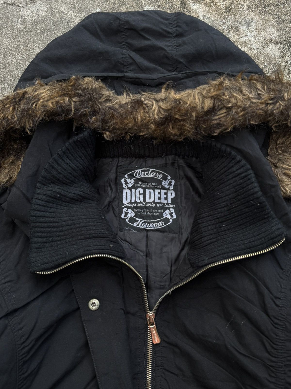 Yasuyuki Ishii LGB Digdeep Bomber Fur Jacket Hoodie Removable Size US L / EU 52-54 / 3 - 4 Thumbnail