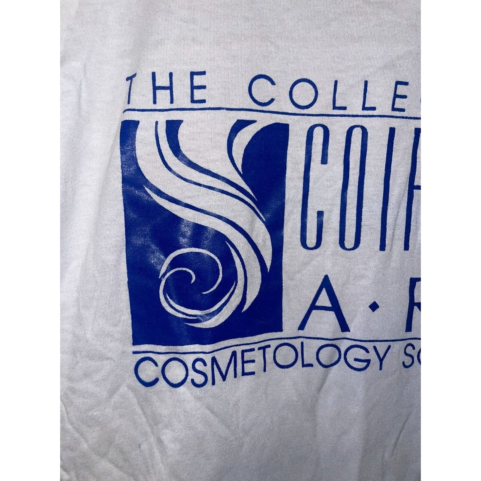 Jerzees Vintage Cosmetology Shirt College Of Coiffure Art Tee 90s M Size US M / EU 48-50 / 2 - 2 Thumbnail