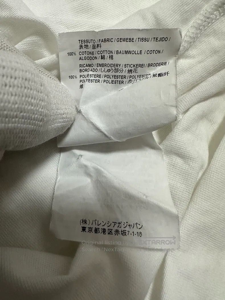 Balenciaga Balenciaga Short-sleeve T-shirt with embroidered letter pa Size US XS / EU 42 / 0 - 7 Thumbnail