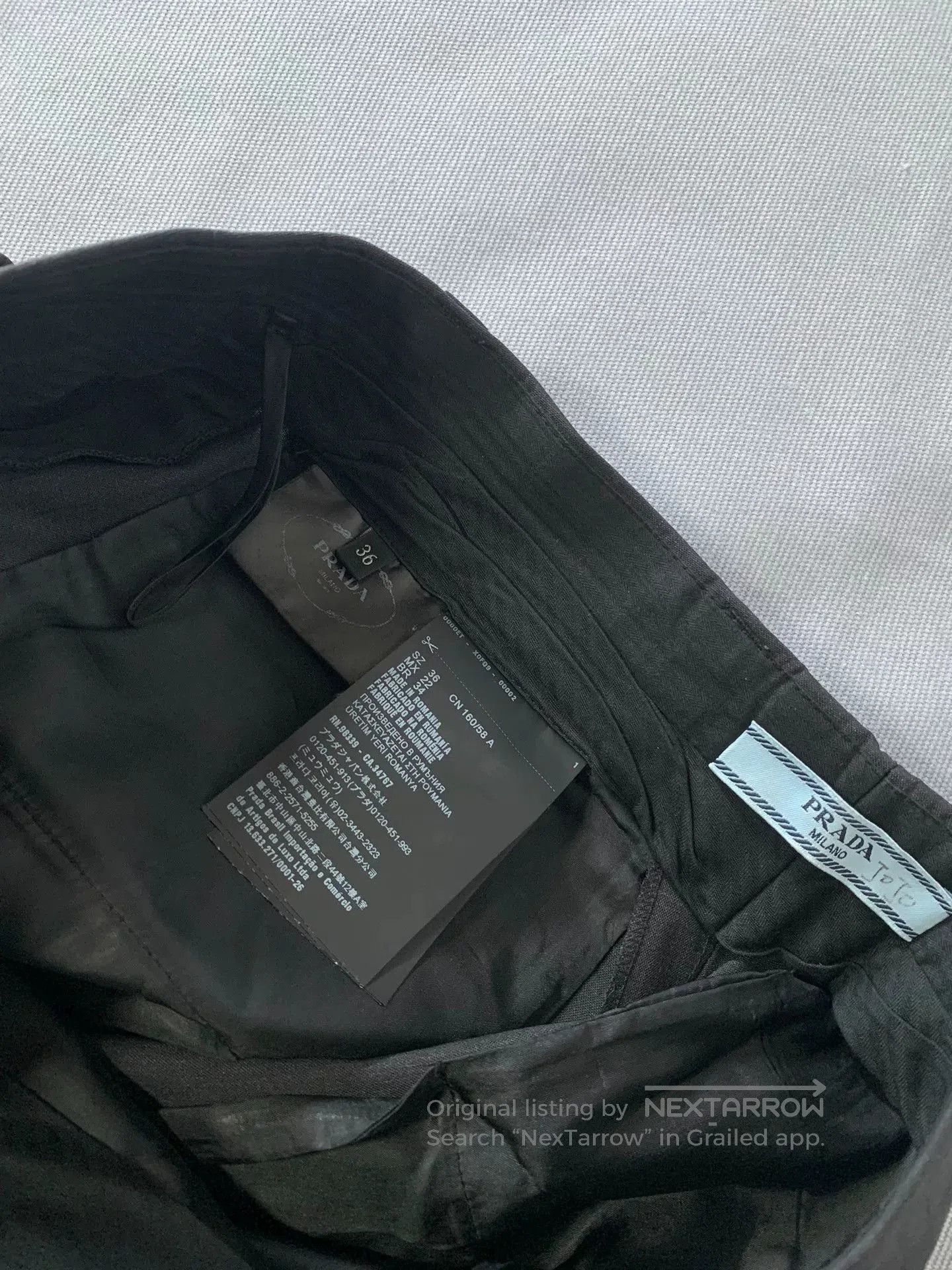 Prada Prada Wool Blend Tailored Trousers. Size US 36 / EU 52 - 4 Thumbnail
