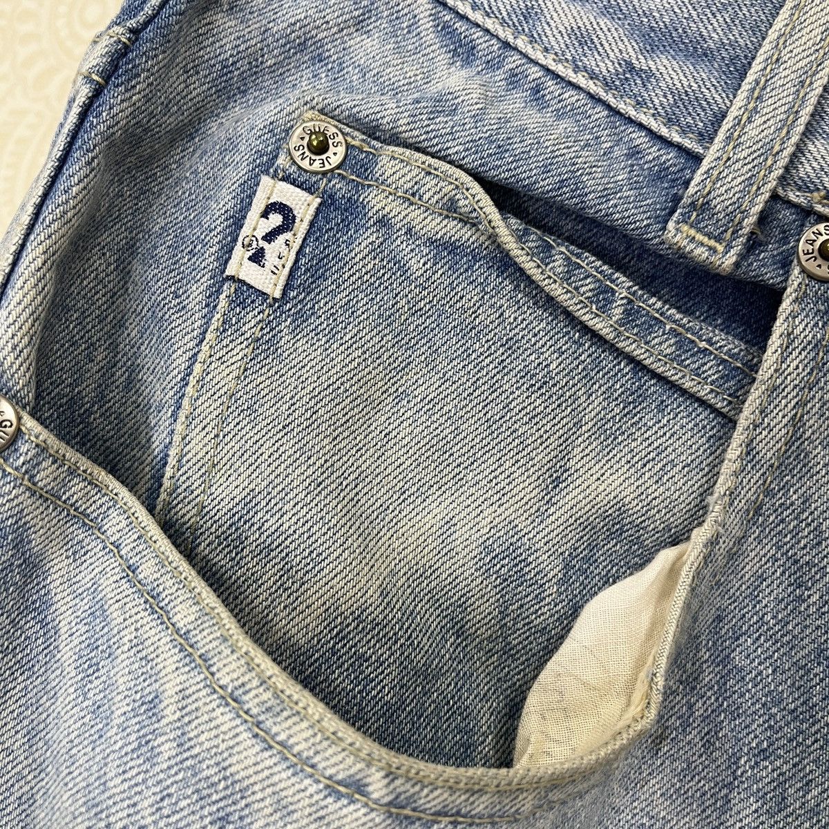 Guess × Vintage Vintage 90s GUESS USA Baggy Denim Size US 32 / EU 48 - 10 Thumbnail