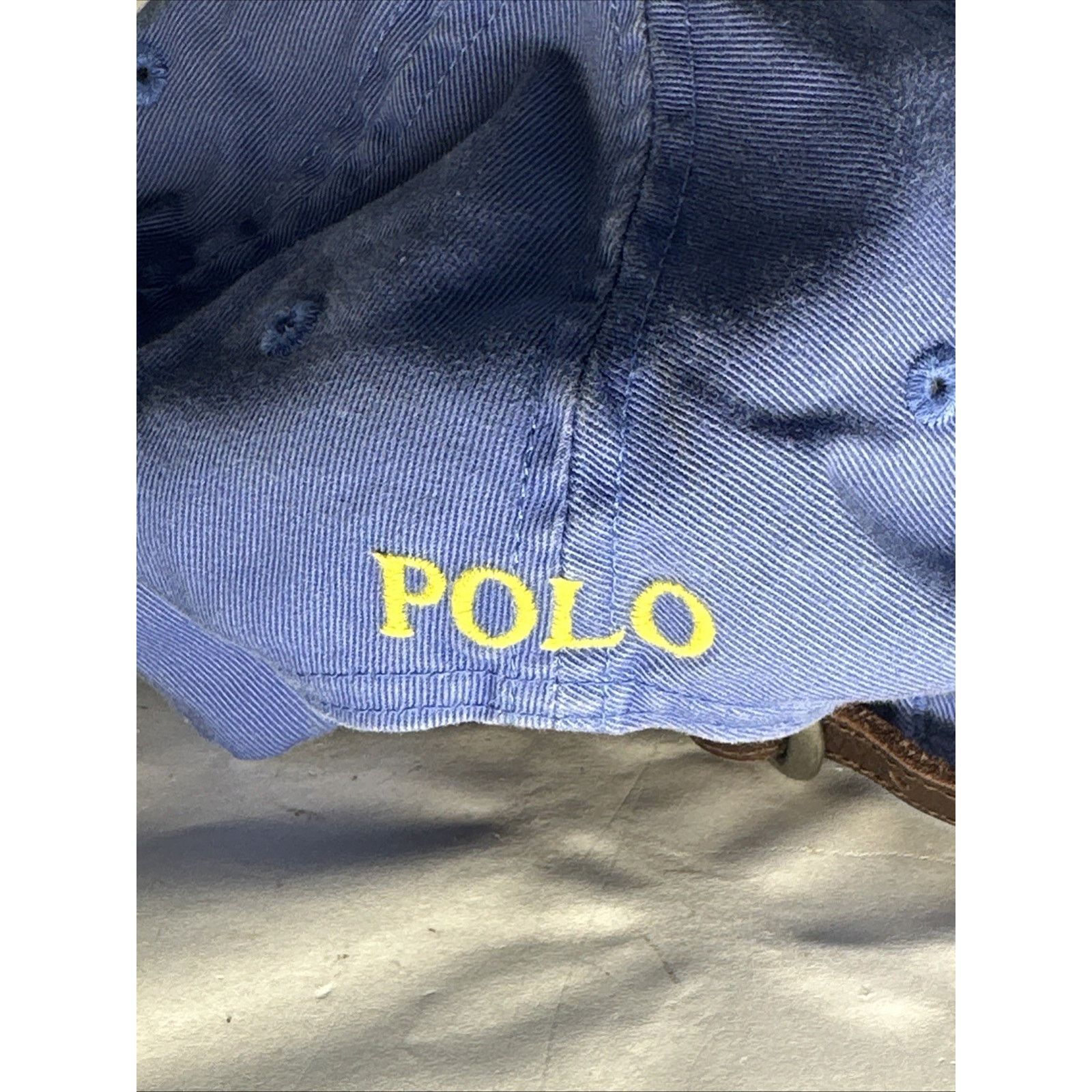 Polo Ralph Lauren Polo Ralph Lauren Blue Ball Cap Chino Hat Yellow Pony Size ONE SIZE - 5 Thumbnail