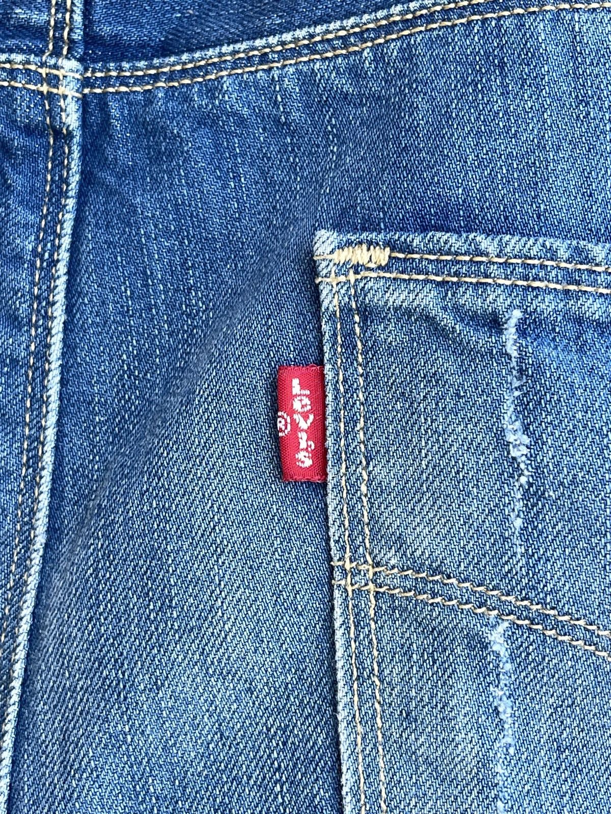 Levi's Engineered Jeans Twisted Seam Denim Shorts Vintage 2000s Size US 32 / EU 48 - 18 Thumbnail