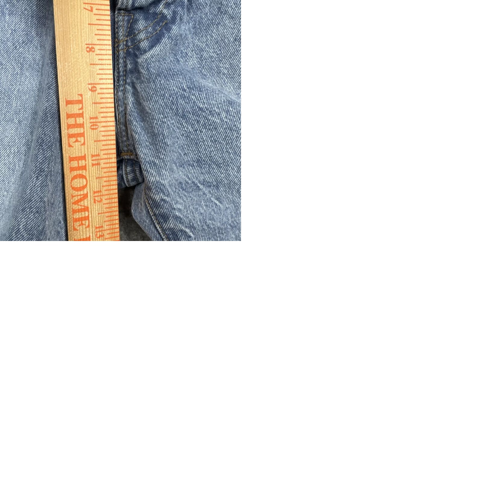 Levi's Levi’S 501 Denim Shorts Mens Blue Light Wash Distressed Button Fly 31-Button Slim Fit Bermuda Casual Style Size US 31 - 9 Thumbnail