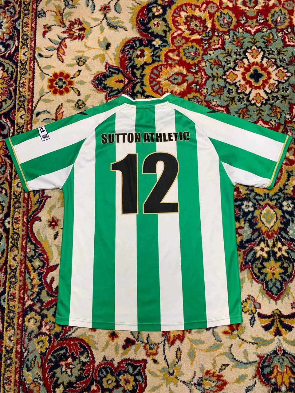 Vintage sutton athletic fc soccer jersey vintage macron Size US S / EU 44-46 / 1 - 2 Thumbnail