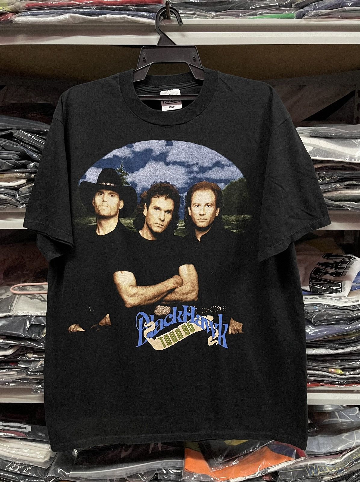 Band Tees Vintage Tour Tees x Black Hawk🔥🔥🔥 Size US XL / EU 56 / 4 - 1 Thumbnail