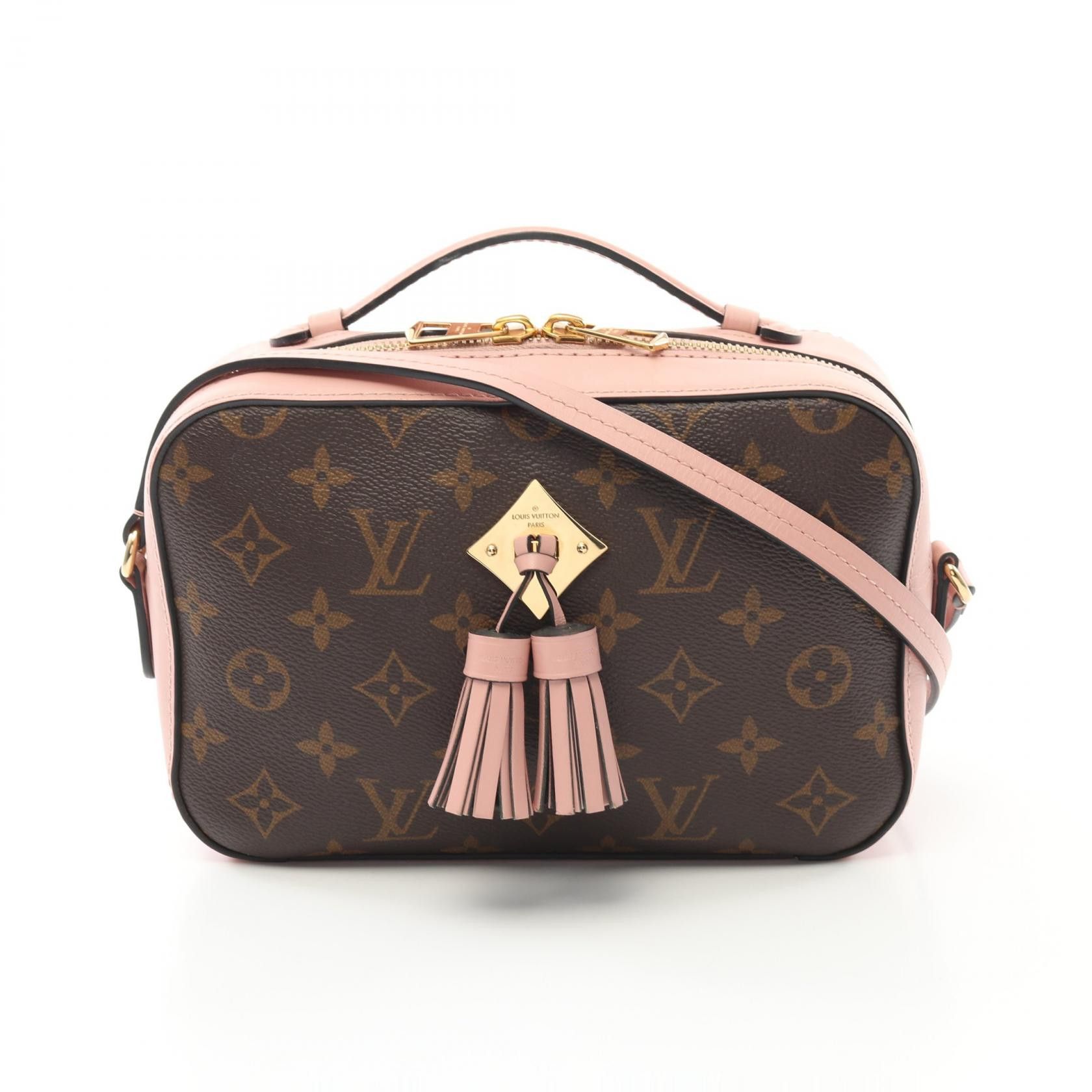 Louis Vuitton Louis Vuitton Saintonge Monogram Coated Canvas Shoulder Bag Canvas Shoulder Bag M44442 in Brown, Women's