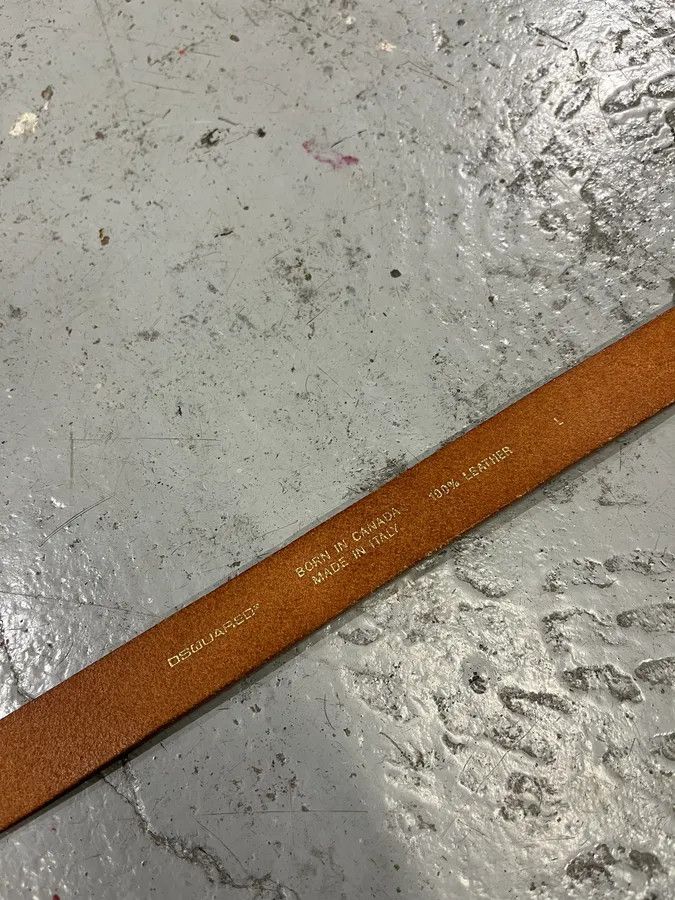 Dsquared2 DSquared2 Brown Leather Belt Size ONE SIZE - 9 Thumbnail