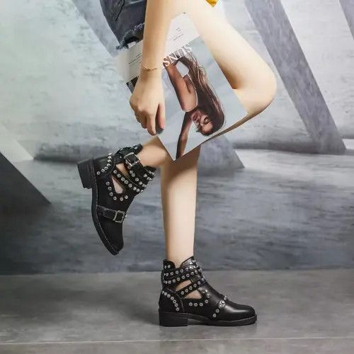 Japanese Brand Kimaya x Jyoge Stylish Women Boots Studded Size US 6.5 / EU 39-40 - 4 Thumbnail