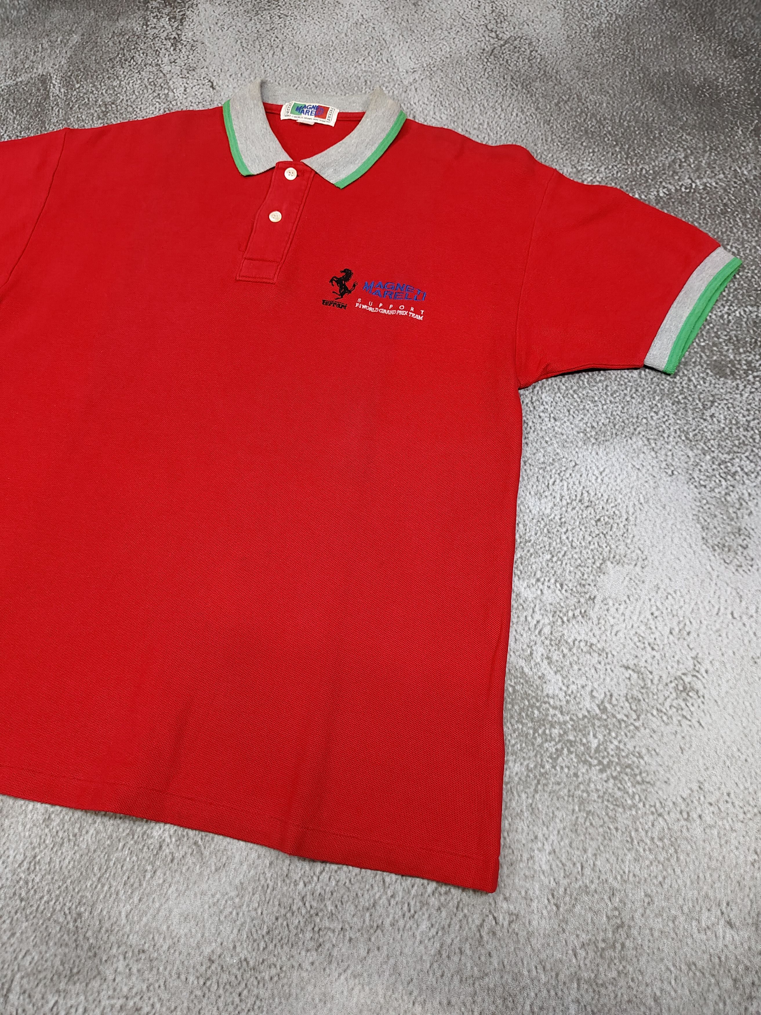 Ferrari 90s Ferrari- Magneti Marelli F1 Team Embroidered Logo Polos Size US M / EU 48-50 / 2 - 2 Thumbnail
