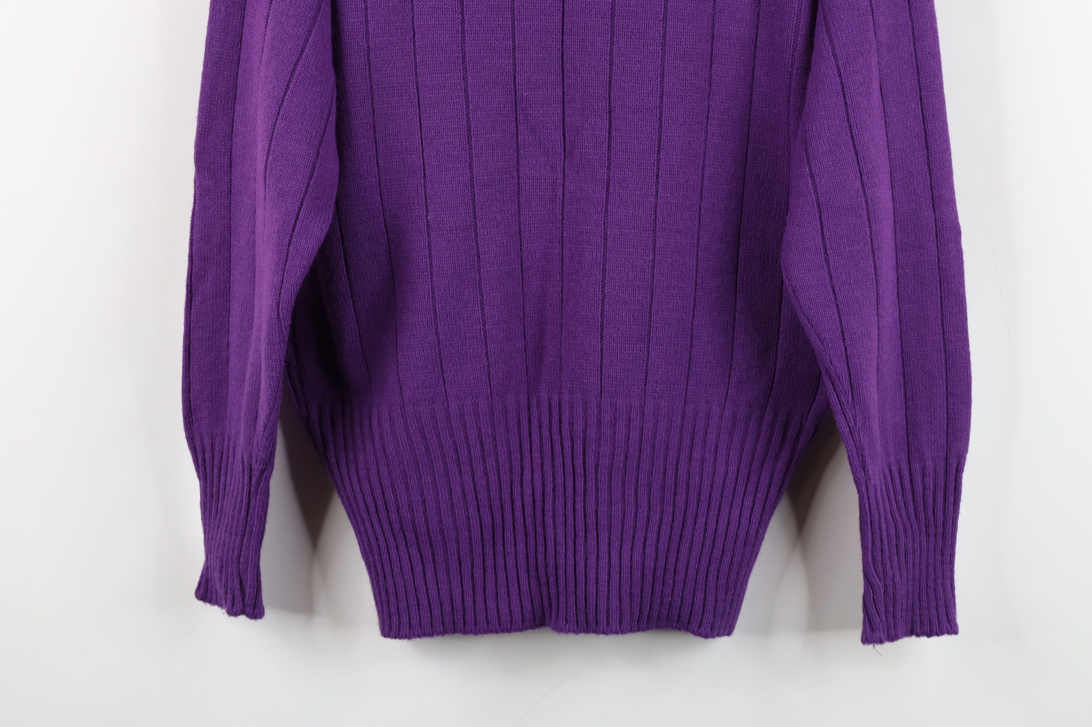 Vintage Vintage 80s 90s Streetwear Ribbed Knit Crewneck Sweater USA Size M / US 6-8 / IT 42-44 - 3 Thumbnail
