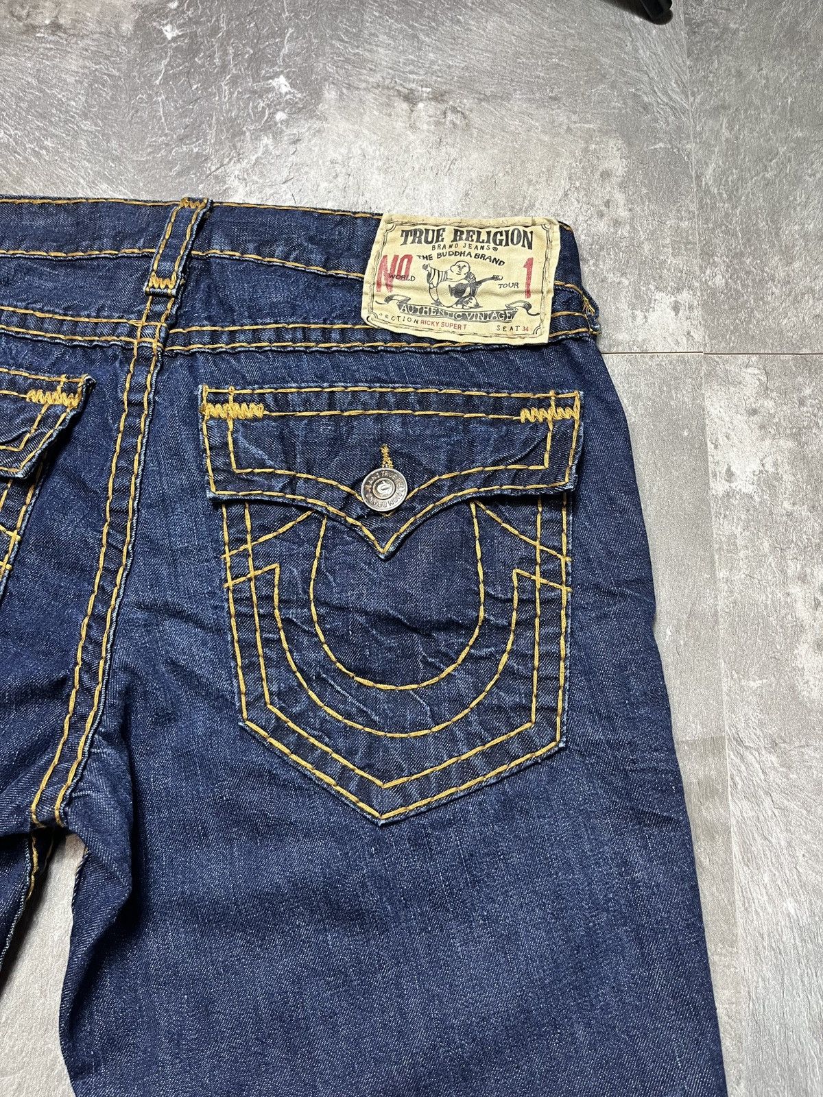 True Religion True Religion Vintage Ricky Super T Denim Jeans Y2K Blue Size US 36 / EU 52 - 2 Thumbnail