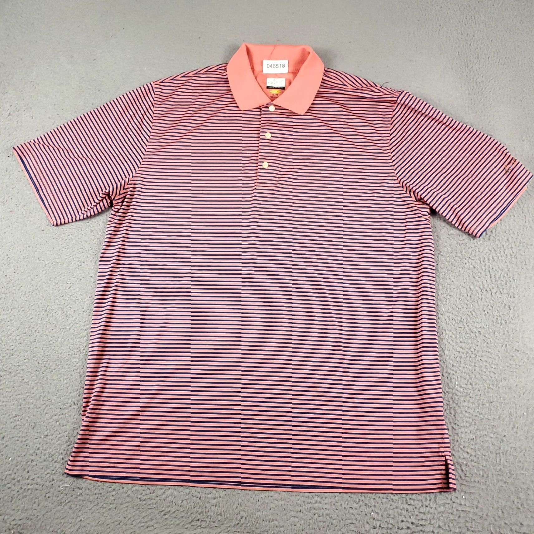 Vintage Greg Norman Polo Shirt Mens XL Pink Striped Golf Casual Short Sleeve Polo Shirt Size US XL / EU 56 / 4 - 2 Thumbnail