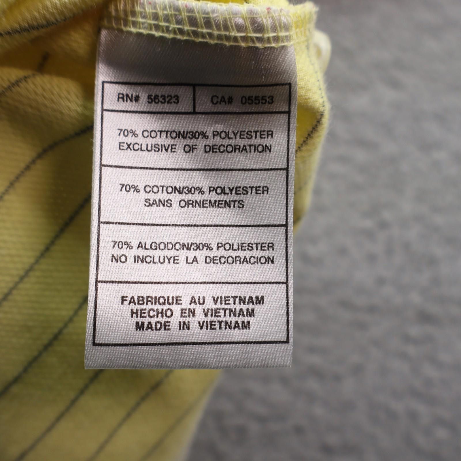 Nike Nike Men Medium Dri Fit Polo Yellow Collar Shirt Striped Size US M / EU 48-50 / 2 - 4 Thumbnail