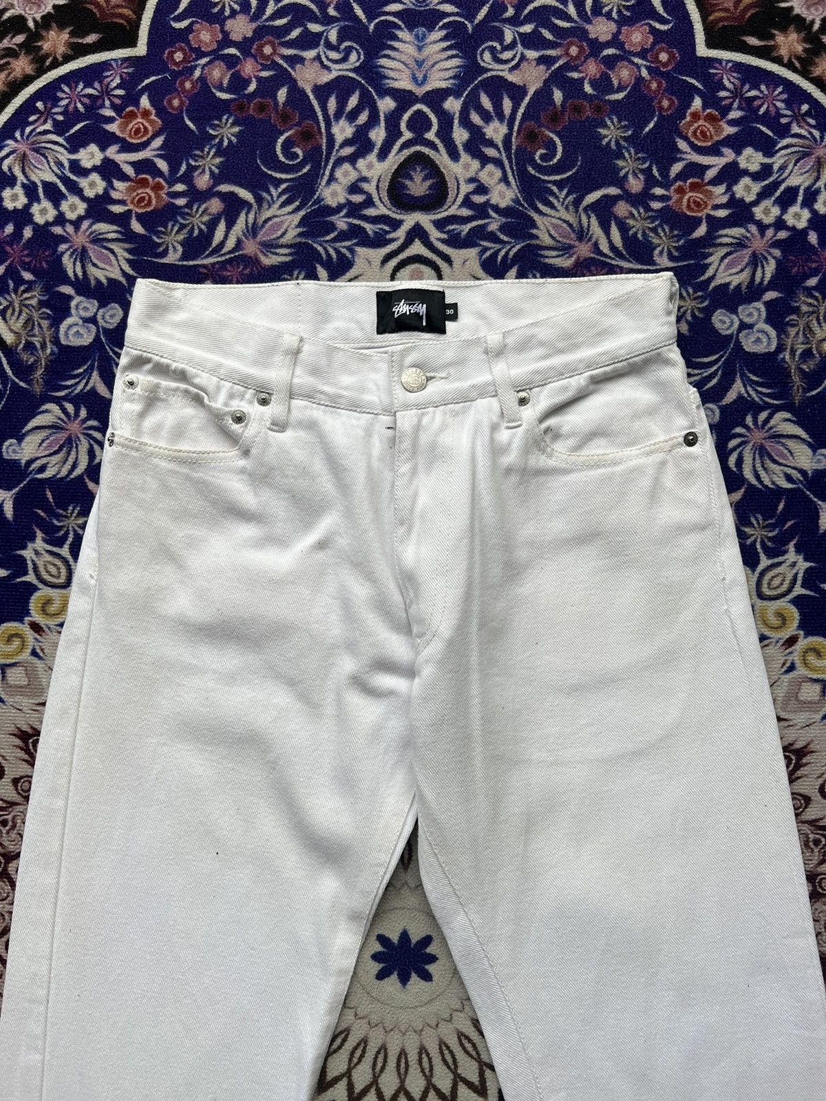 Stussy White Stussy Denim Jeans Slim Fit Skate Jeans Size US 30 / EU 46 - 5 Thumbnail