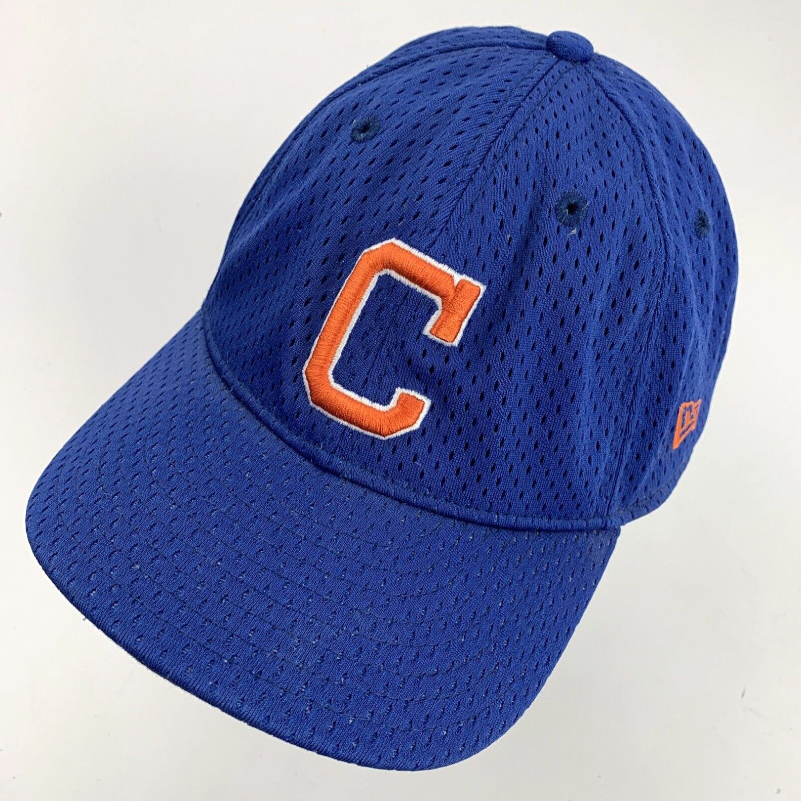 New Era Unknown C Logo New Era Blue Orange Ball Cap Hat Snapback ...