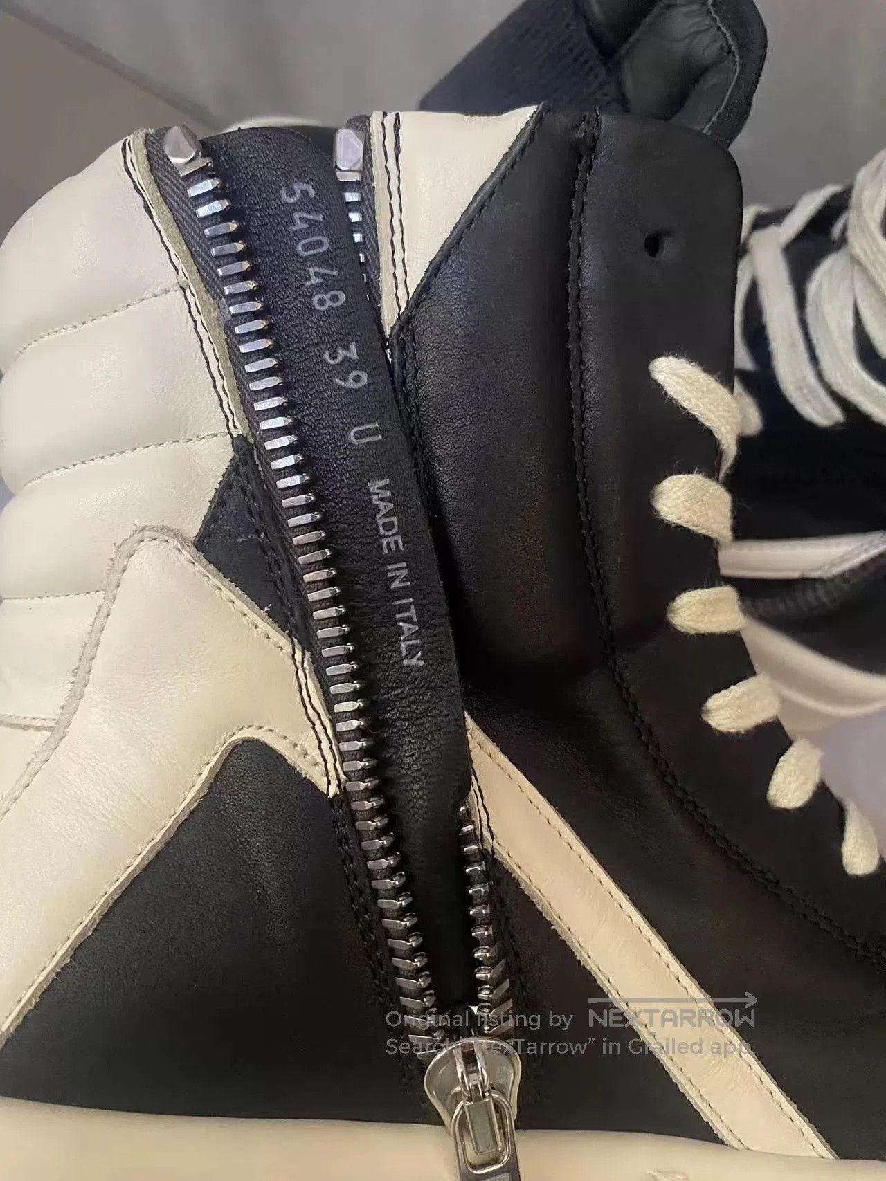 Rick Owens Thick Low Triangular Sneakers.
