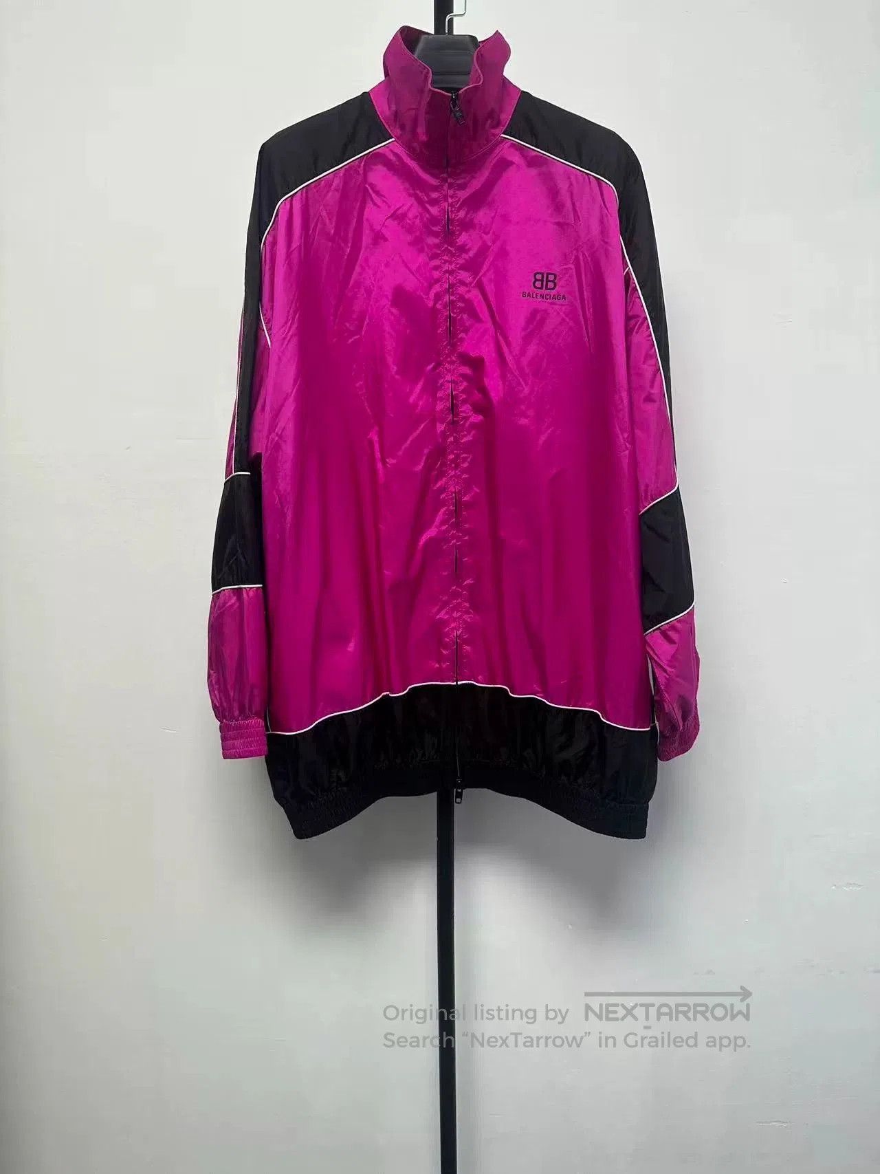 Balenciaga Balenciaga Colorblock Letter Print Zip Jacket. Size XXS / US 00 / IT 34 - 1 Thumbnail