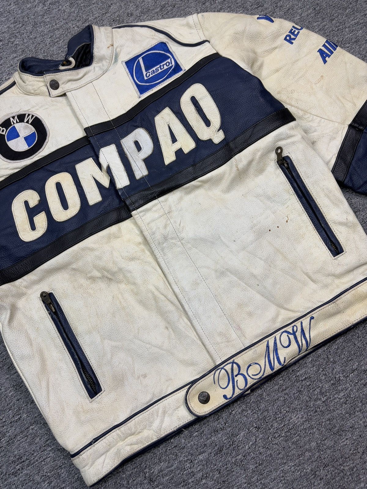 BMW Vintage BMW Leather Jacket Racing Biker Size US S / EU 44-46 / 1 - 11 Thumbnail