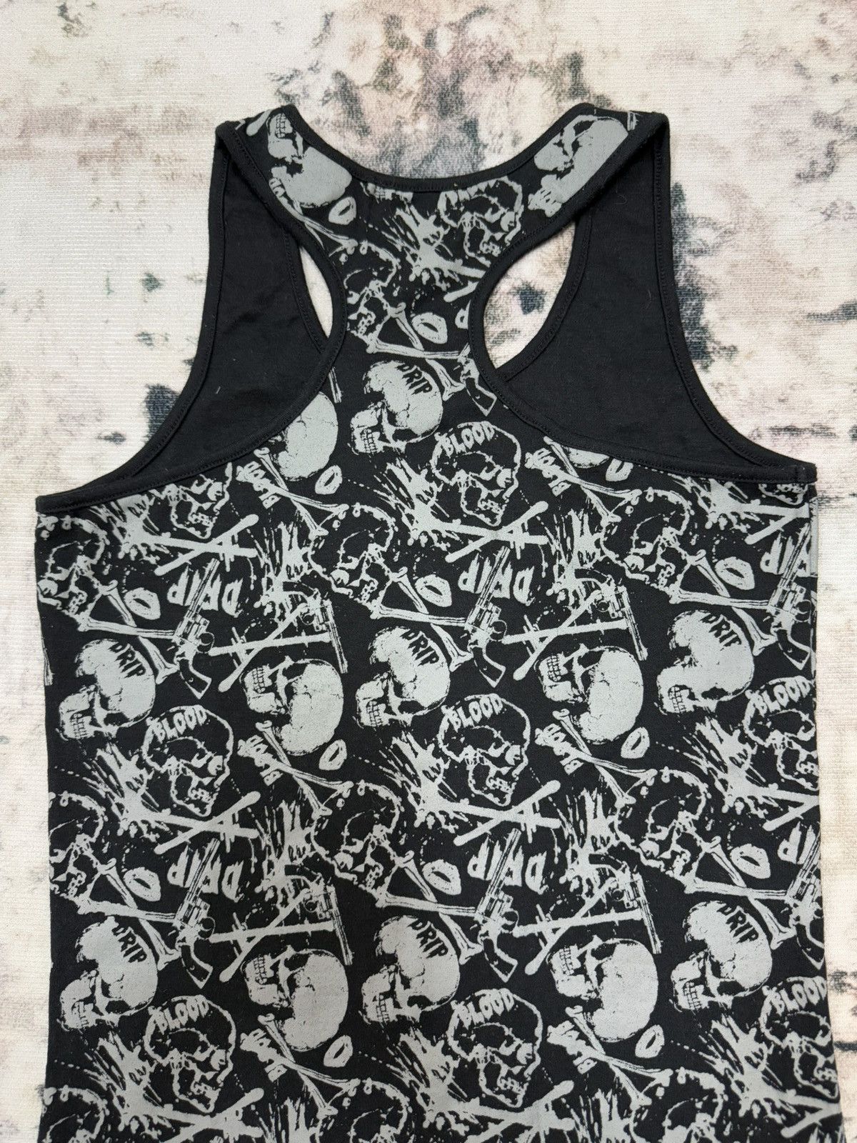 Japanese Brand Banana Trip Skull Overprint Tank Top Shirt Size US XS / EU 42 / 0 - 10 Thumbnail
