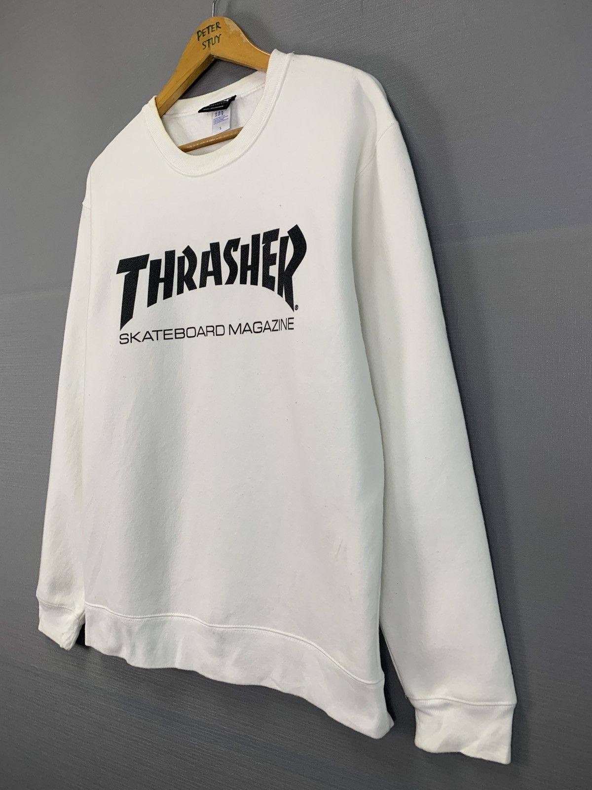 Thrasher Vintage 90s Thrasher Skateboad Megazine Sweatshirt Size US L / EU 52-54 / 3 - 3 Thumbnail