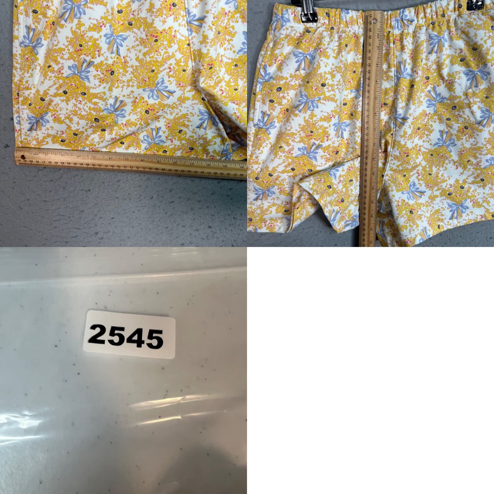 Paul & Joe PAUL & JOE Womens Bermuda Shorts Casual Elastic Waist Lightweight Floral Yellow 3.5 Inseam Adult Large Women’s Summer Spring Yellow Floral Size 36" / US 14 / IT 50 - 8 Thumbnail