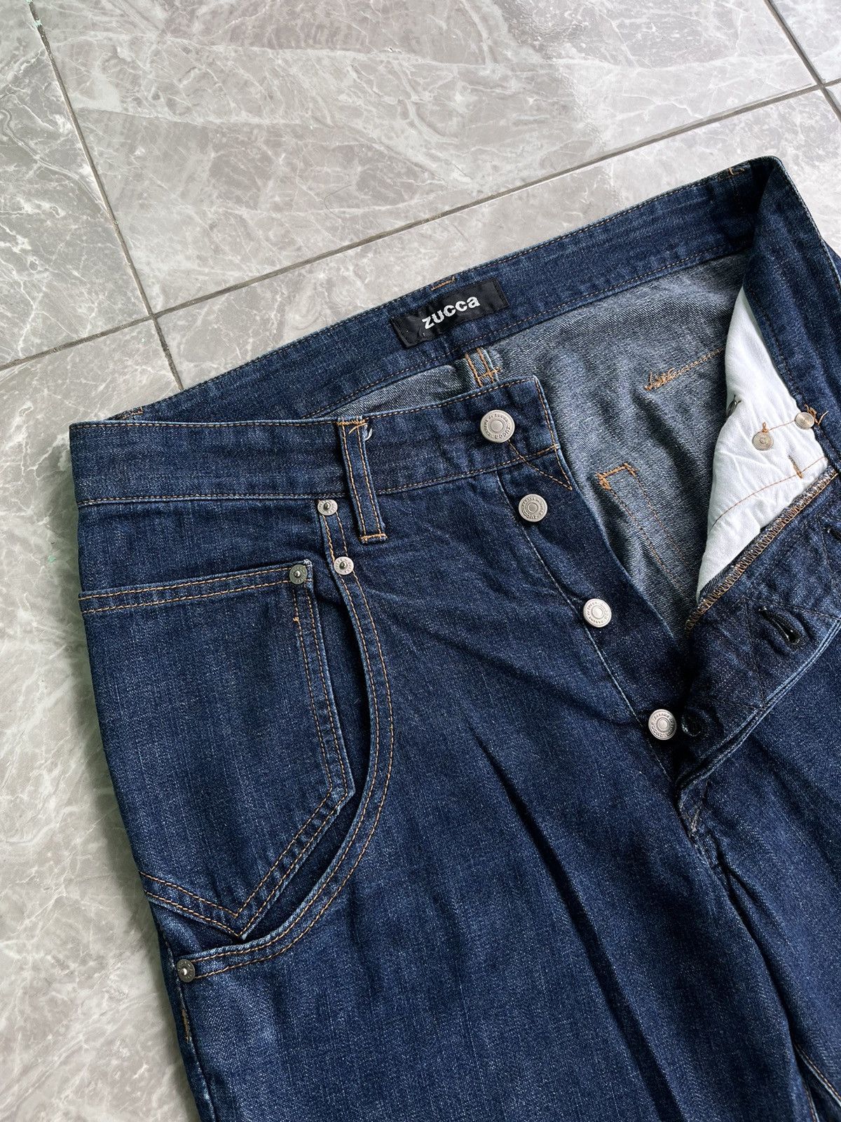 Zucca Zucca By Issey Miyake Denim Pants Japanese Brand Size US 29 - 4 Thumbnail