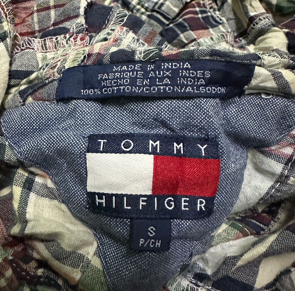 Tommy Hilfiger Tommy hilfiger patchwork button up shirts hoodie Size US S / EU 44-46 / 1 - 5 Thumbnail