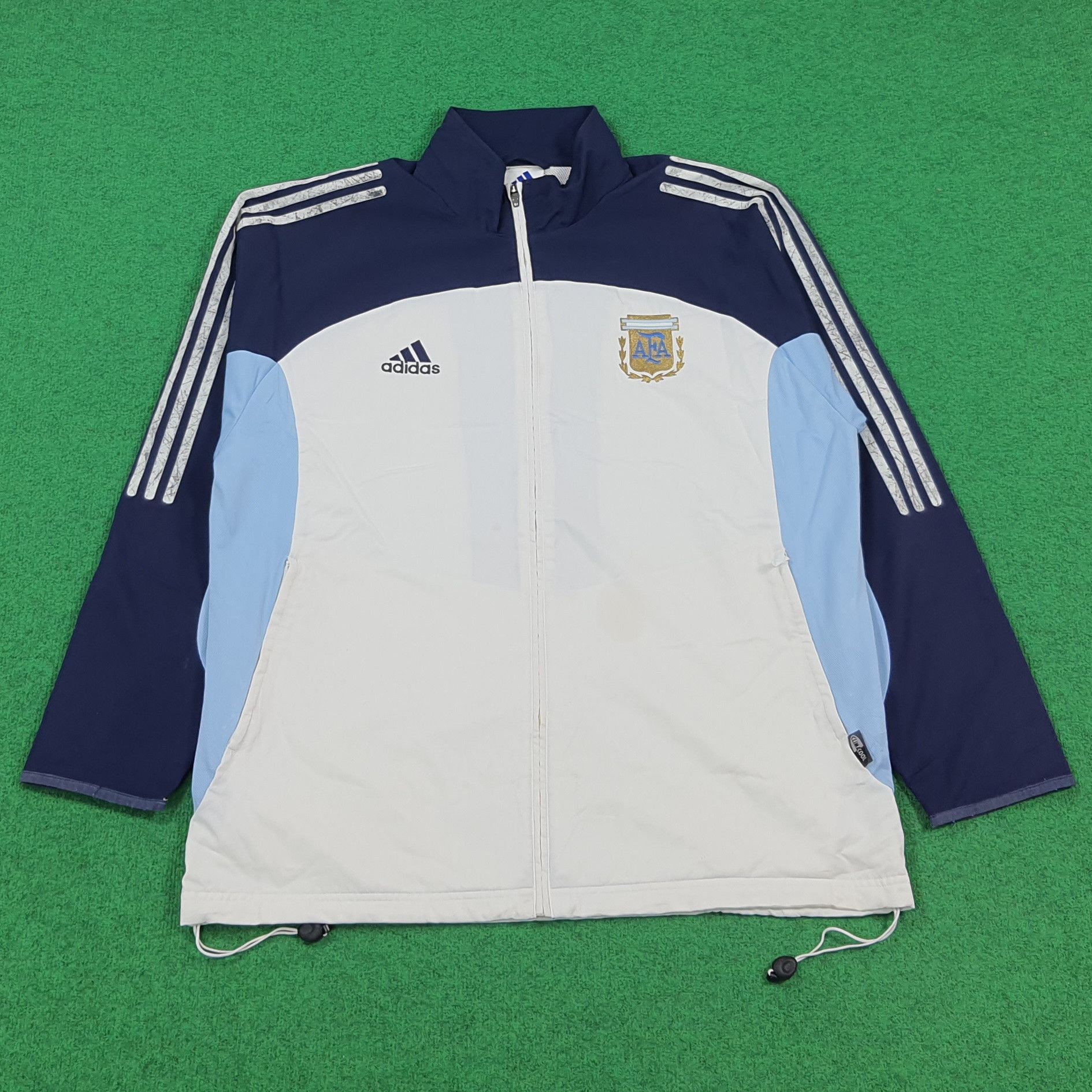 Adidas Vintage 2002 Argentina AFA Adidas Training Jacket C306N3 Size US XL / EU 56 / 4 - 1 Thumbnail