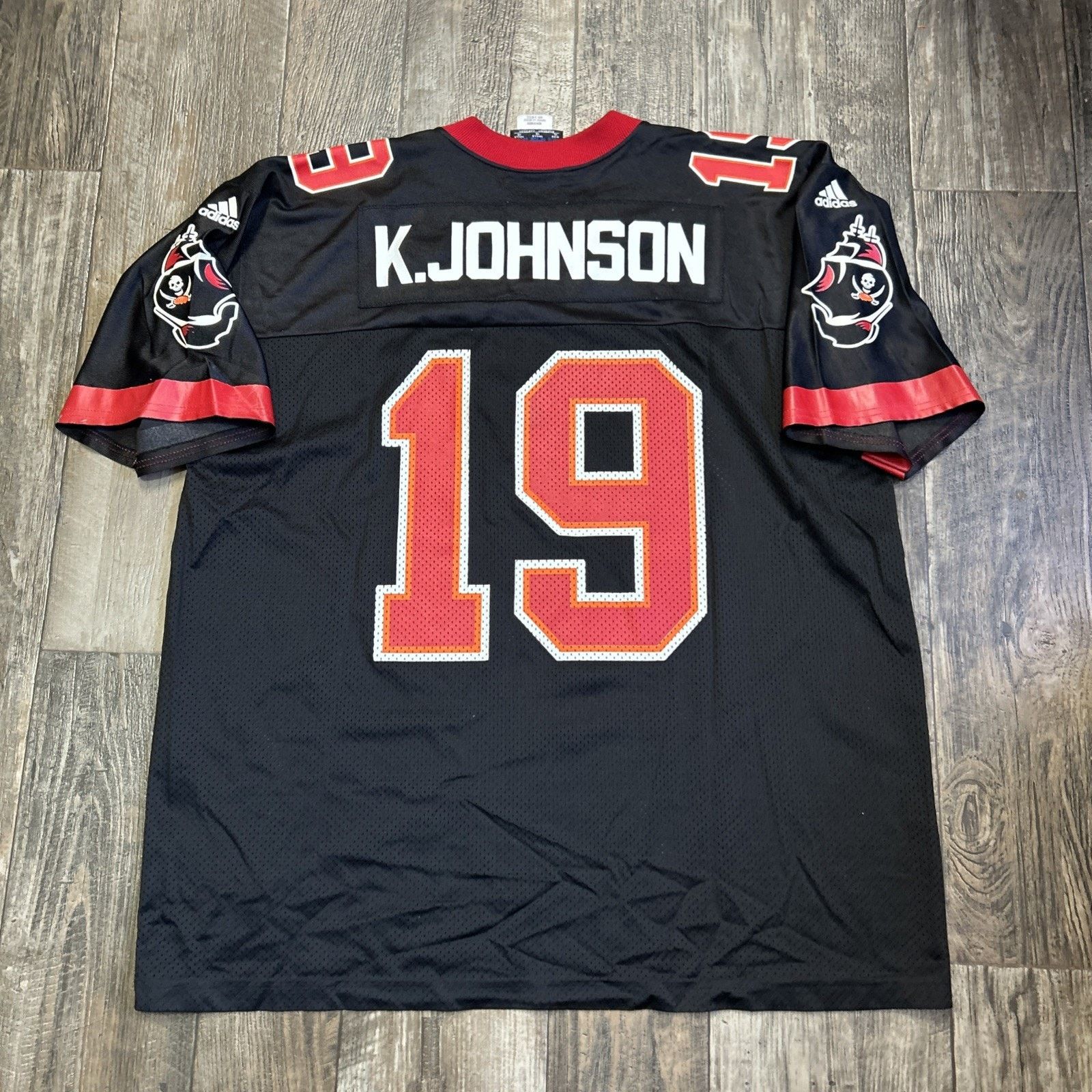 Adidas Vintage Johnson Tampa Bay Buccaneers Black Adidas Jersey Size US XL / EU 56 / 4 - 5 Thumbnail