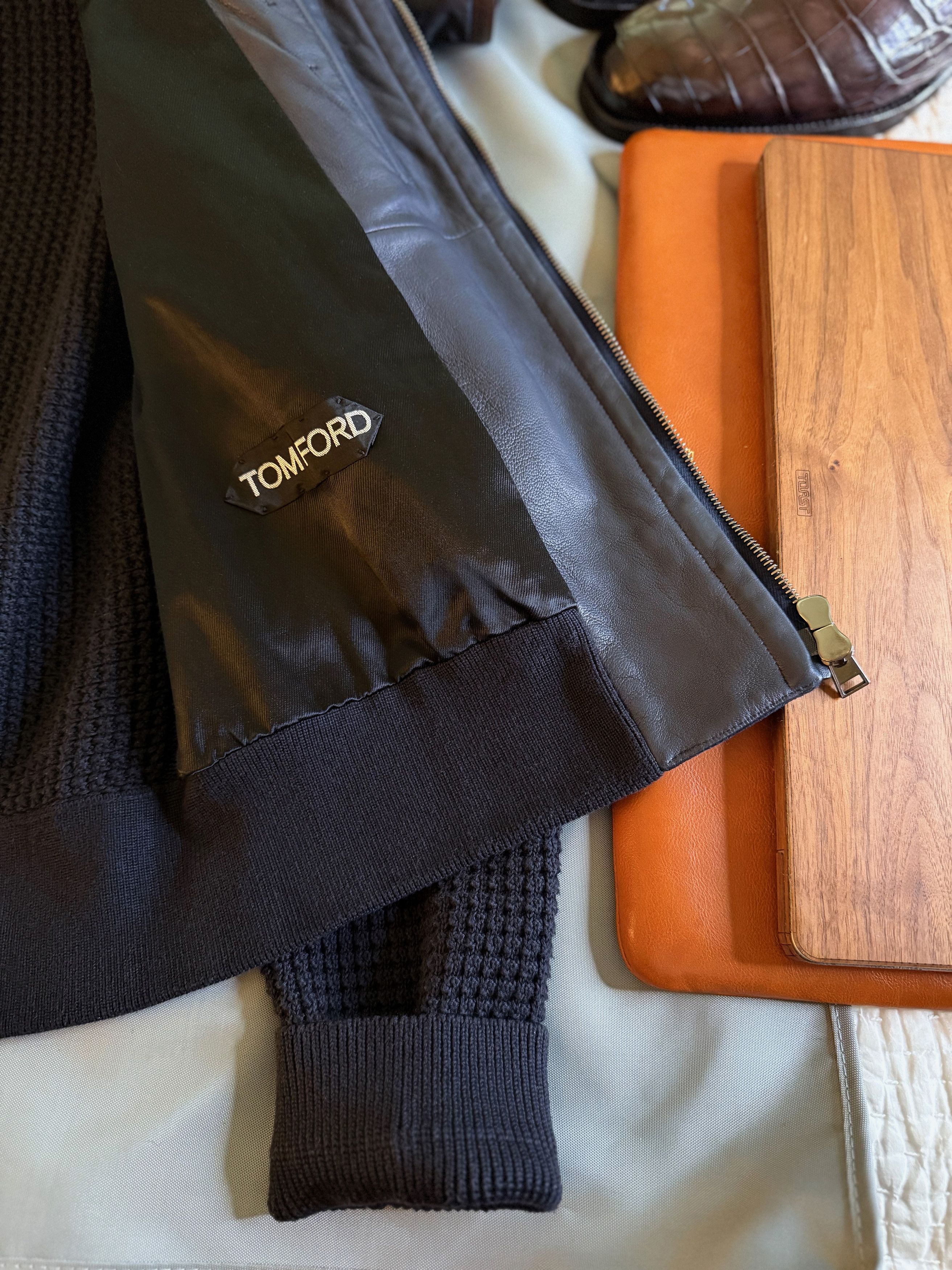 Tom Ford Ultimate TOM FORD $6,300 w/tax Suede Complex Waffle Knit Size US M / EU 48-50 / 2 - 16 Thumbnail
