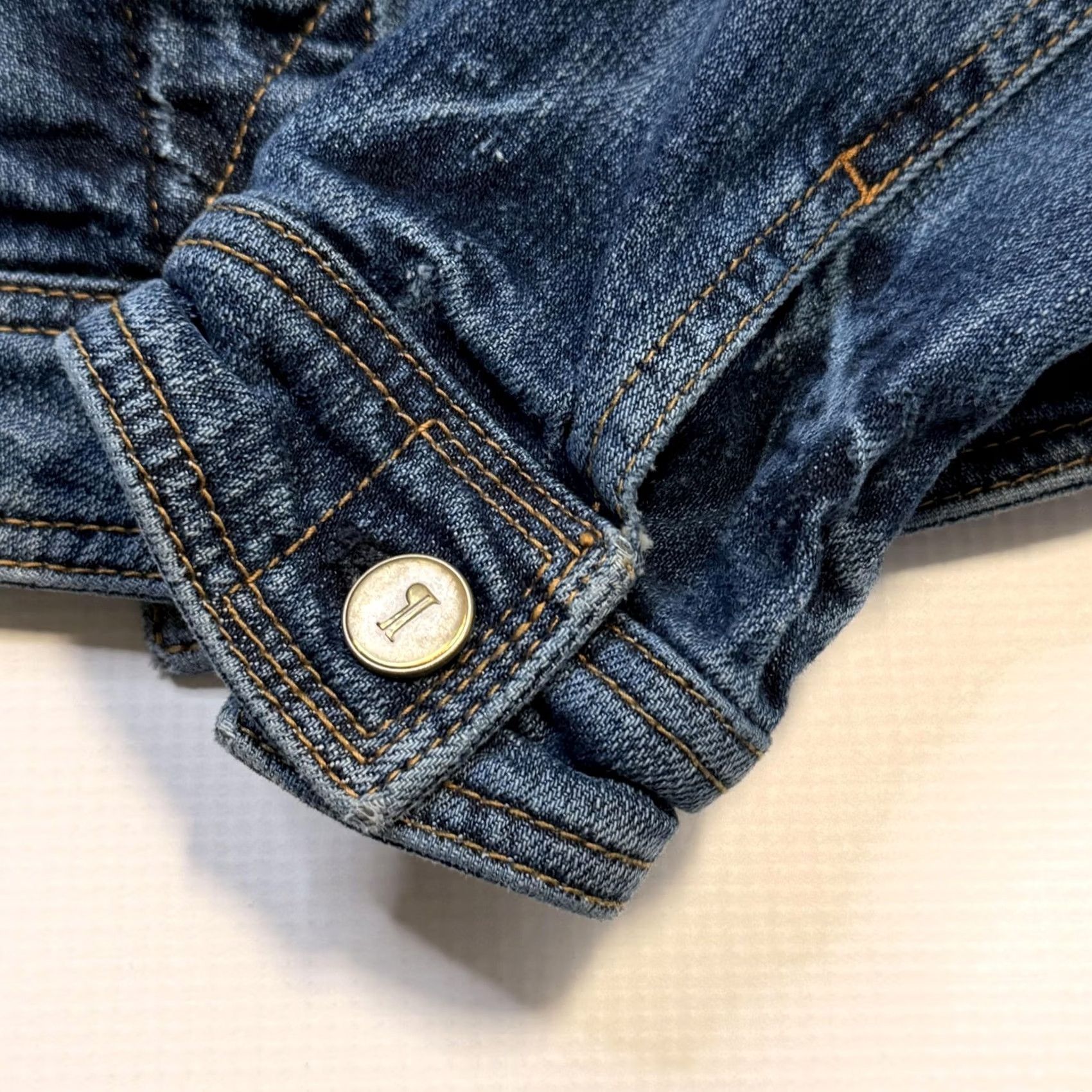 Vintage Pilcro and the Letterpress Denim Jacket Womens Medium Blue Jean Button Front Size 32" / US 10 / IT 46 - 7 Thumbnail