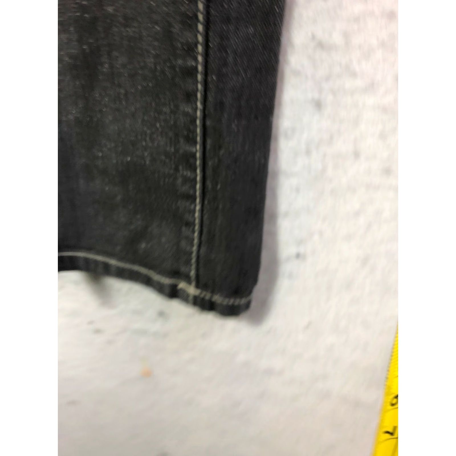 Vintage Lu Lu Jeans Low Rise Juniors Size 42 Black Denim Jeans Women Skinny Regular Rise 6.5-8.5 In Zip Cotton Denim Black Vintage: No Size 28" / US 6 / IT 42 - 3 Thumbnail