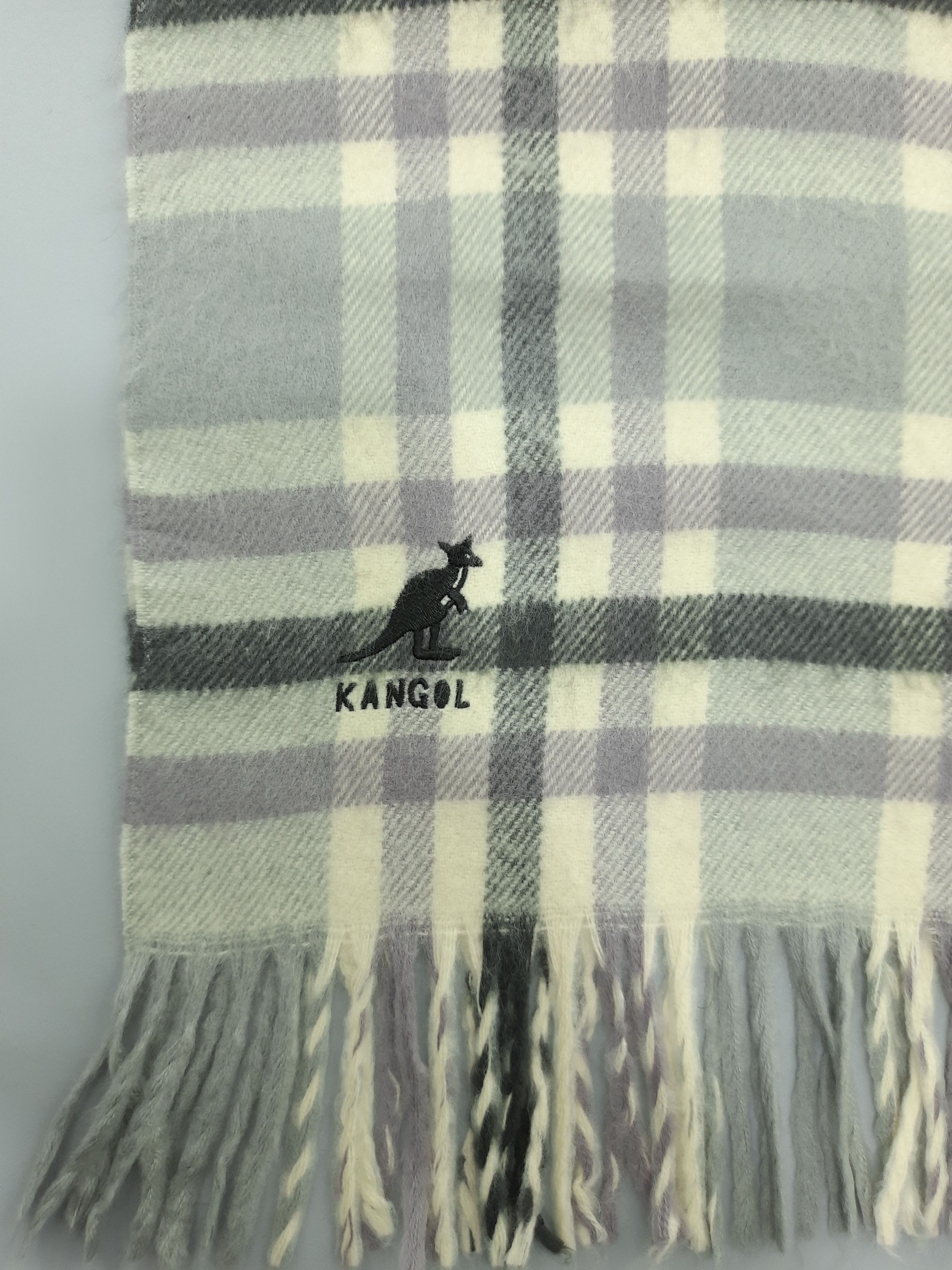 Kangol Tartan Pattern Scarf / Muffler / Wool - MFA177