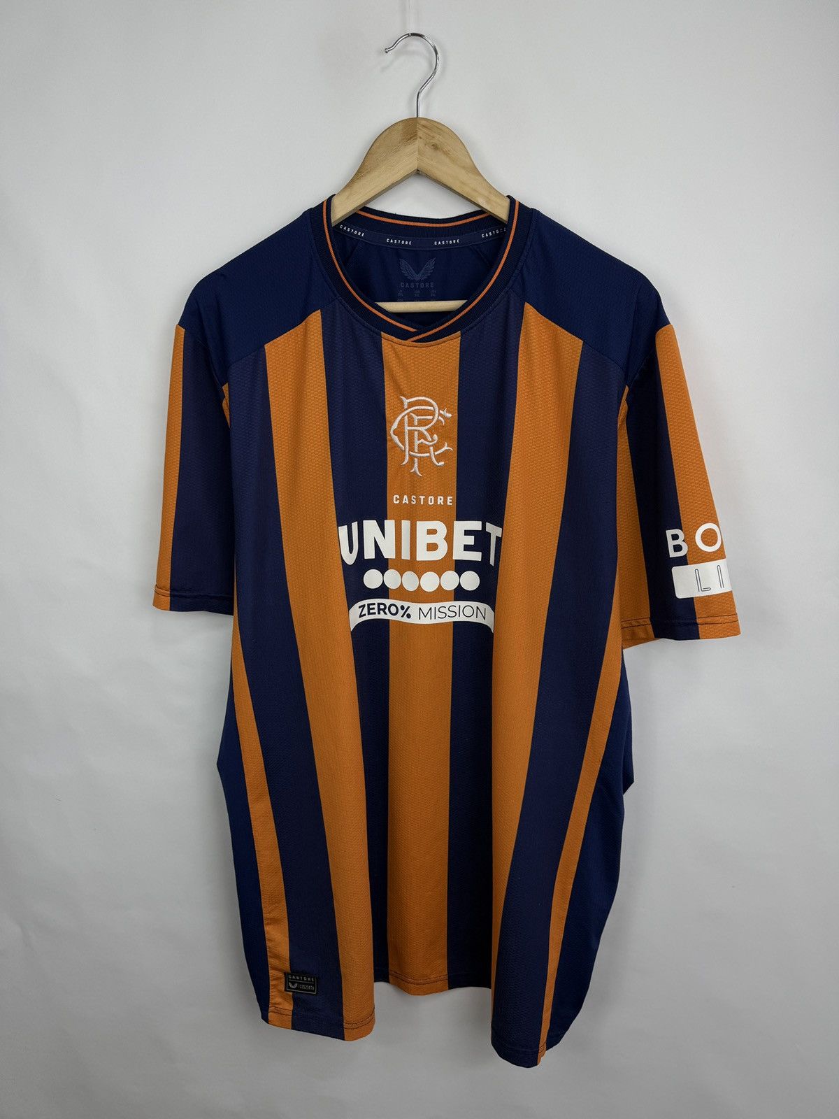 Castore 🏴󠁧󠁢󠁳󠁣󠁴󠁿 2023/24 Castore Glasgow Rangers Football Third Jersey Rare Size US XXL / EU 58 / 5 - 2 Thumbnail