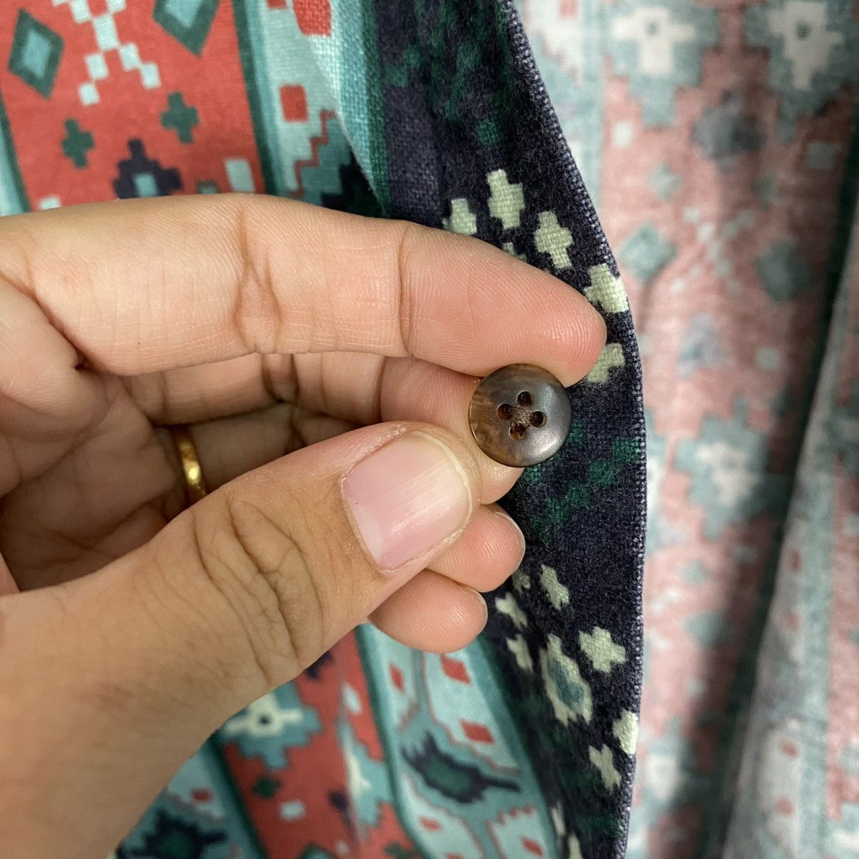 Woolrich Woolen Mills 🔥VINTAGE SHIRT JACKET BUTTON NAVAJO AZTEC WOOLRICH USA Size US XL / EU 56 / 4 - 18 Thumbnail