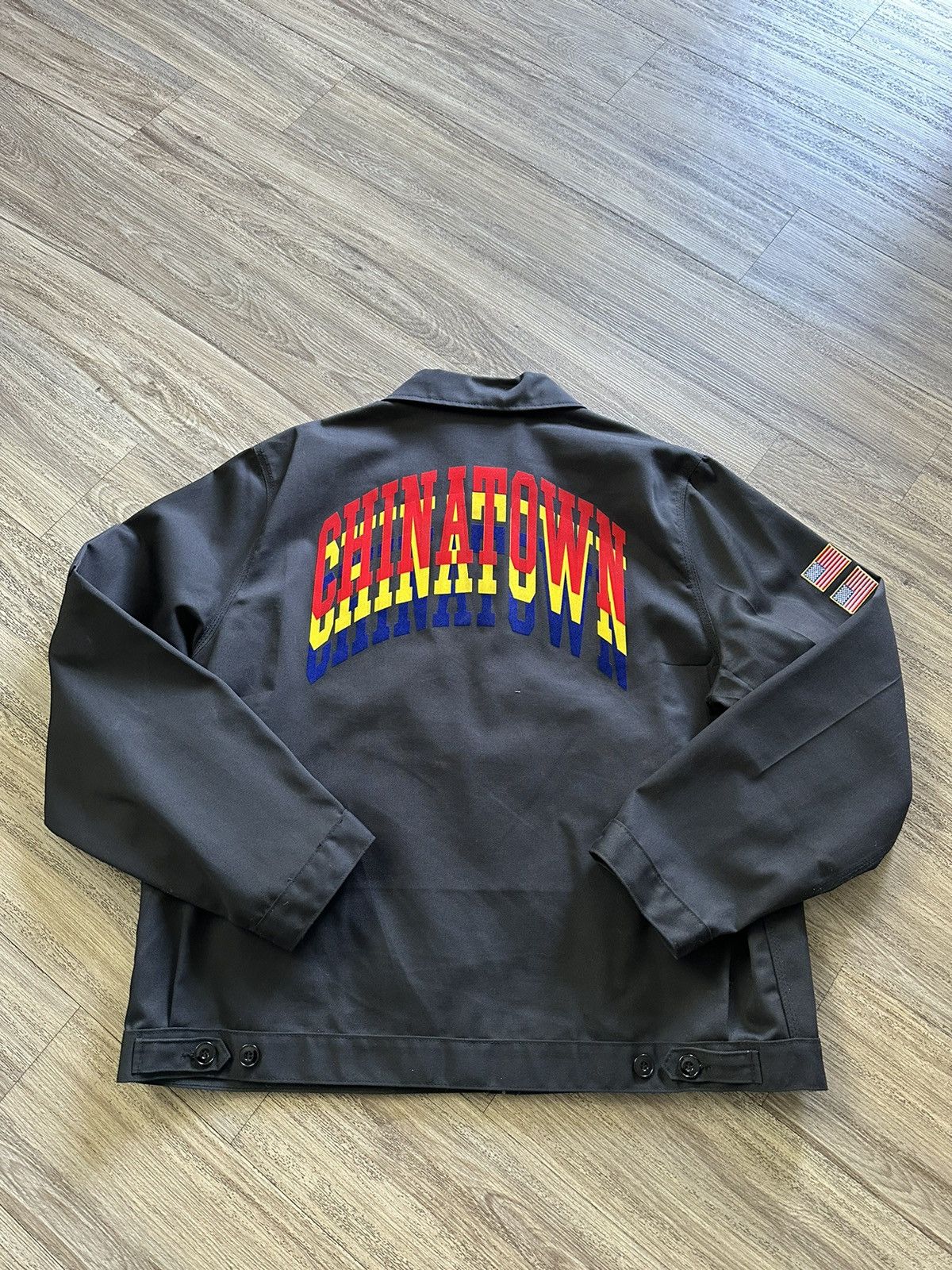 image of Chinatown Market Dickies Jacket in Black, Men's (Size XL)