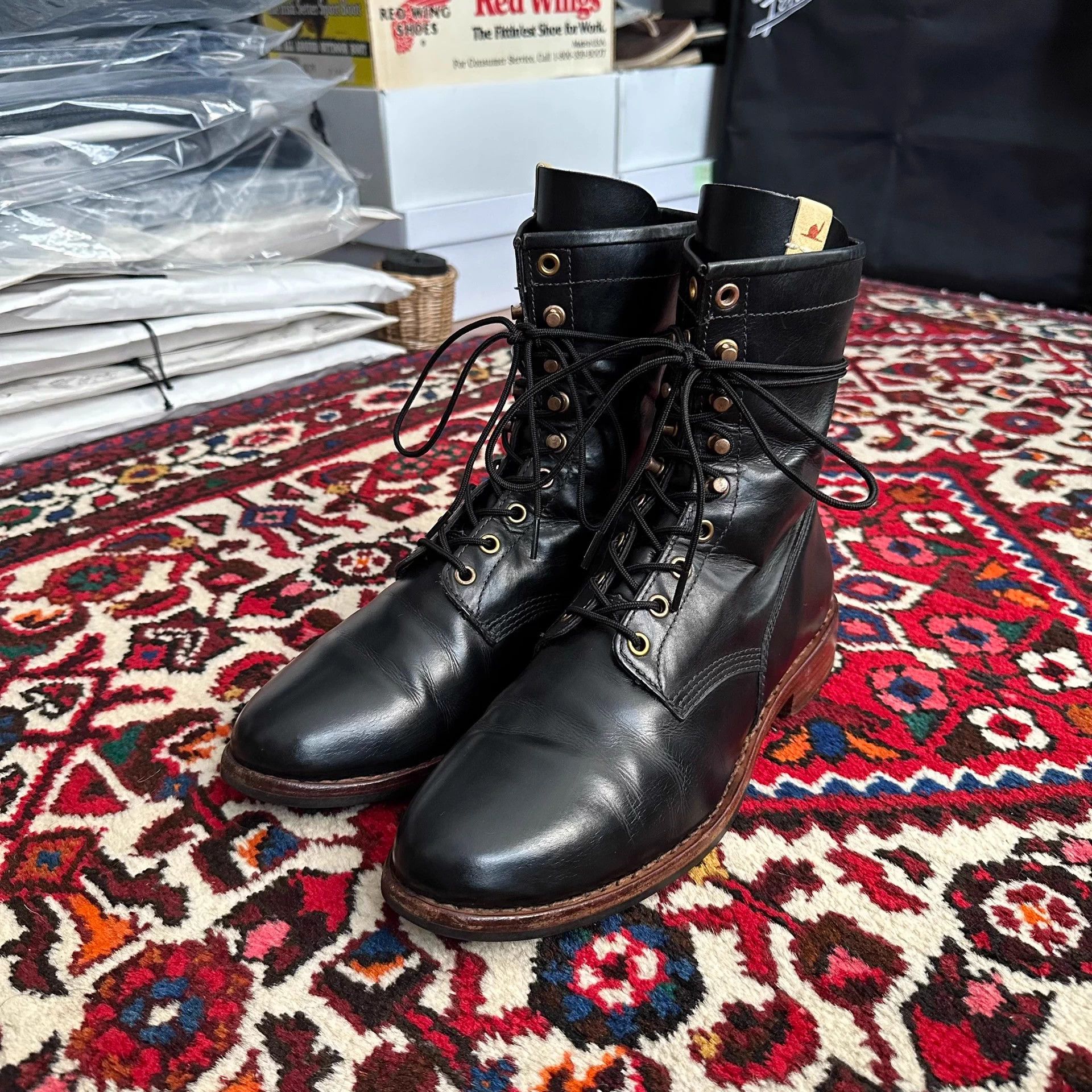 Visvim Visvim 14aw Powell Boots High Top Black 8 Size US 8 / EU 41 - 1 Thumbnail