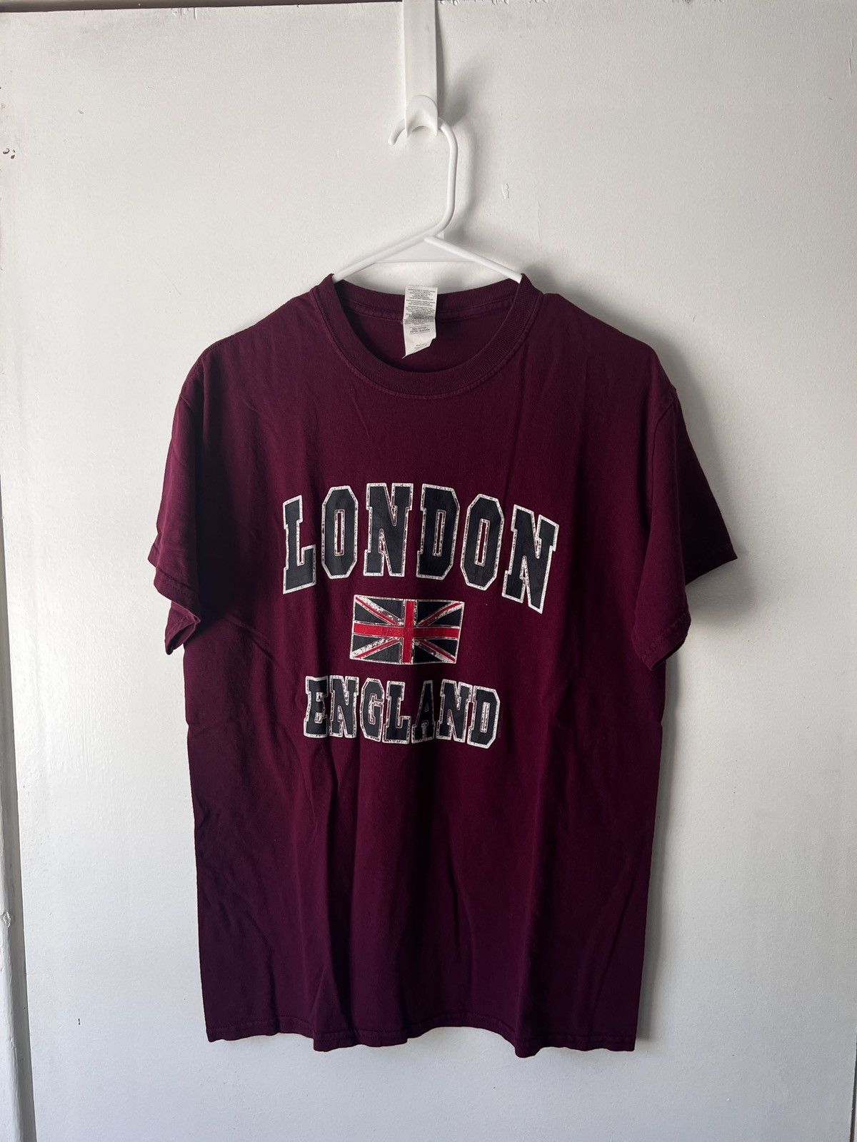 Other Vintage Burgundy UK London T Shirt Size US M / EU 48-50 / 2 - 1 Thumbnail