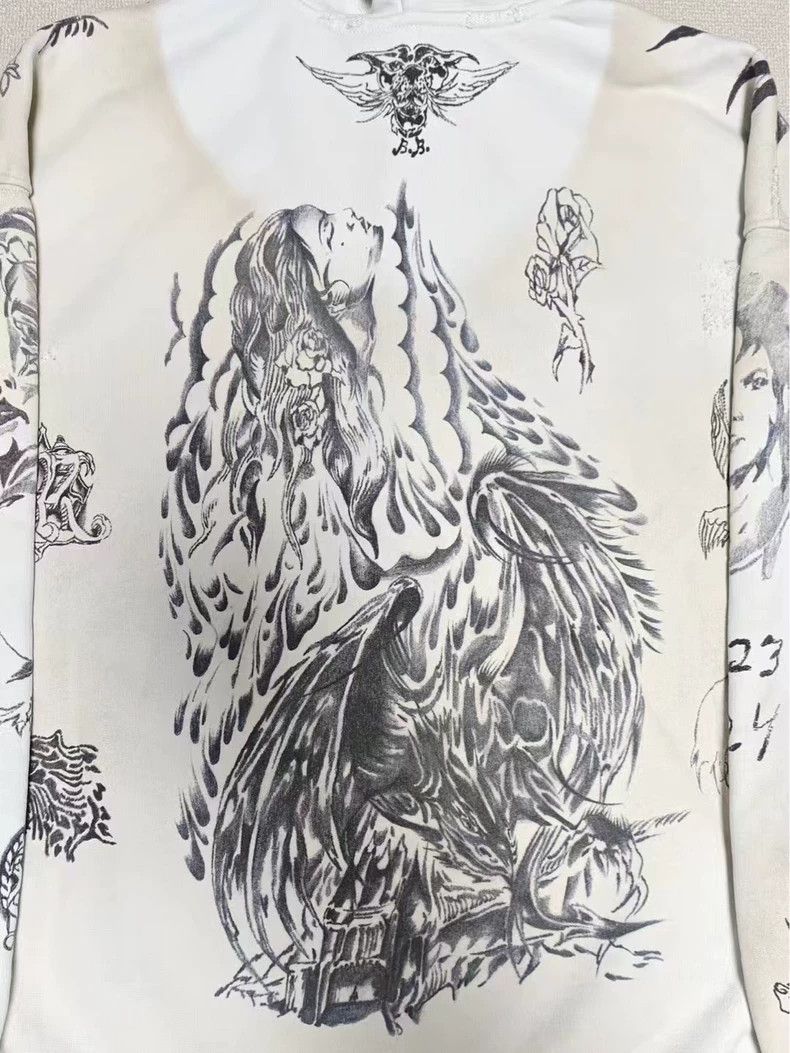 Balenciaga Balenciaga 24fw burnt mud stained tattoo sketch zippered ho Size US XS / EU 42 / 0 - 3 Thumbnail