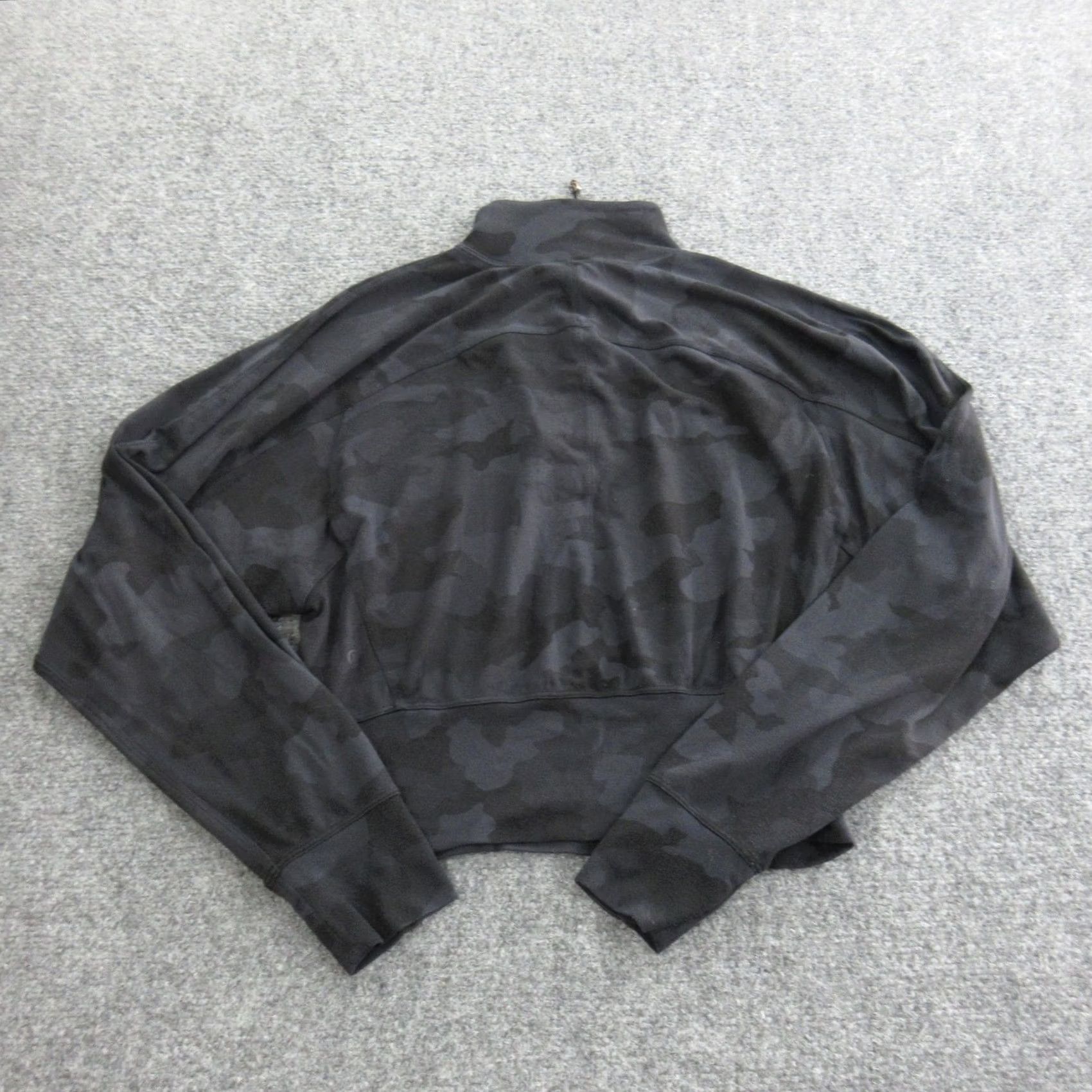 Lululemon Lululemon Pullover Womens 2 Gray Camo 1/4 Zip Long Sleeve Top Yoga Shirt Size XS / US 0-2 / IT 36-38 - 6 Thumbnail