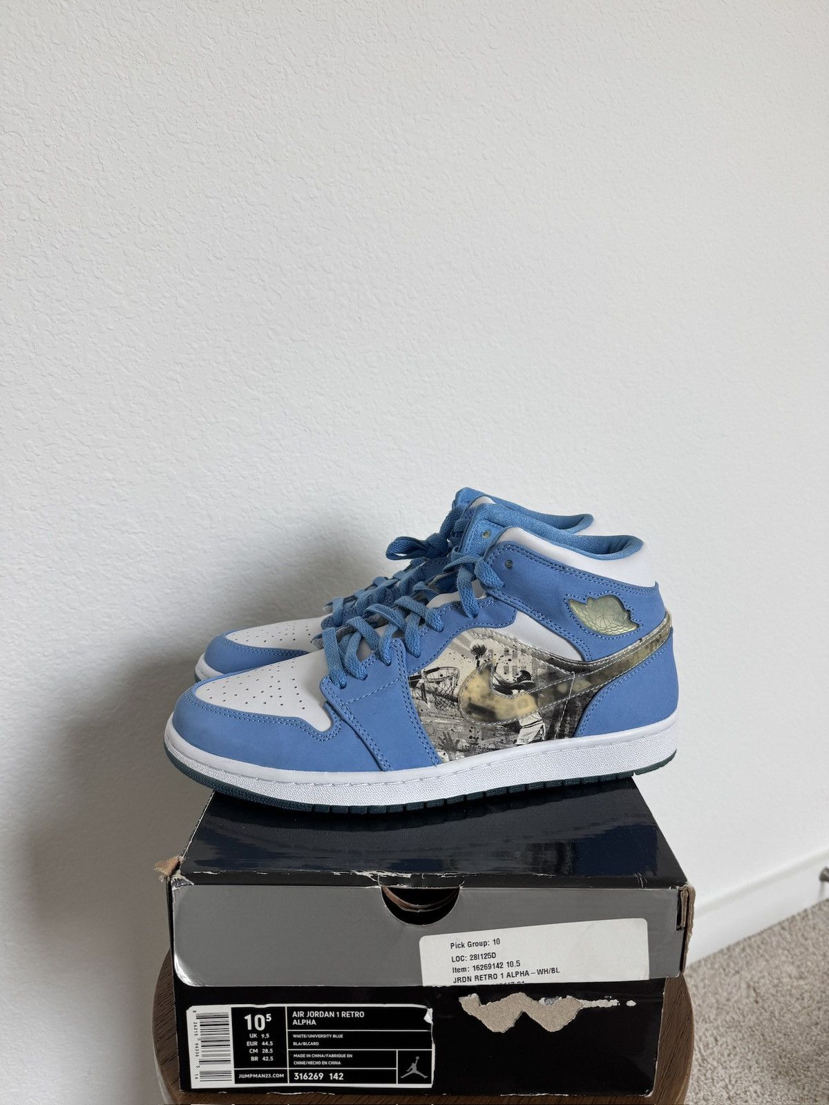 Jordan Brand × Nike Jordan 1 Alpha Size US 10.5 / EU 43-44 - 3 Thumbnail