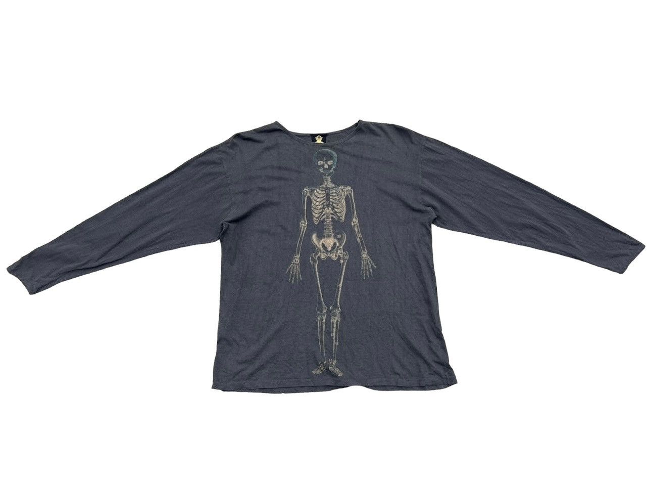 Vintage Coup D Etat Skeleton Xray Sun Faded Black t shirt