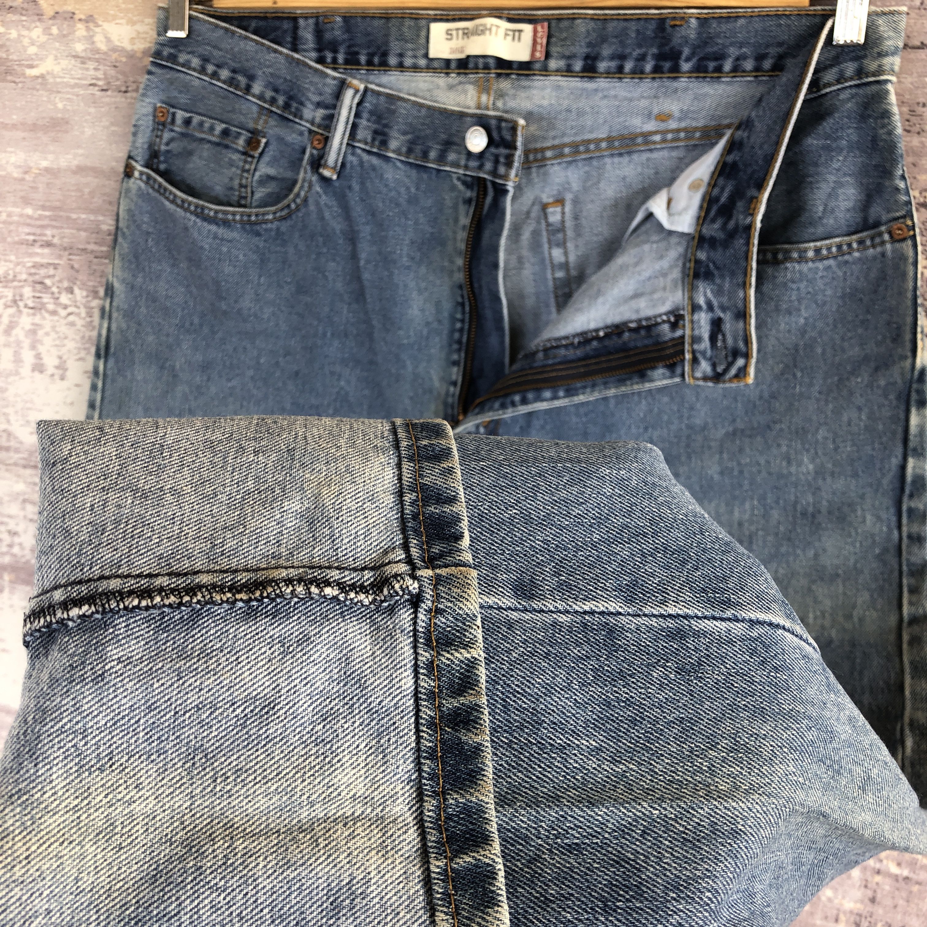 Levi's Vintage 90's Levis 505 Faded Jeans Levi's Straight Denim Size US 38 / EU 54 - 8 Thumbnail