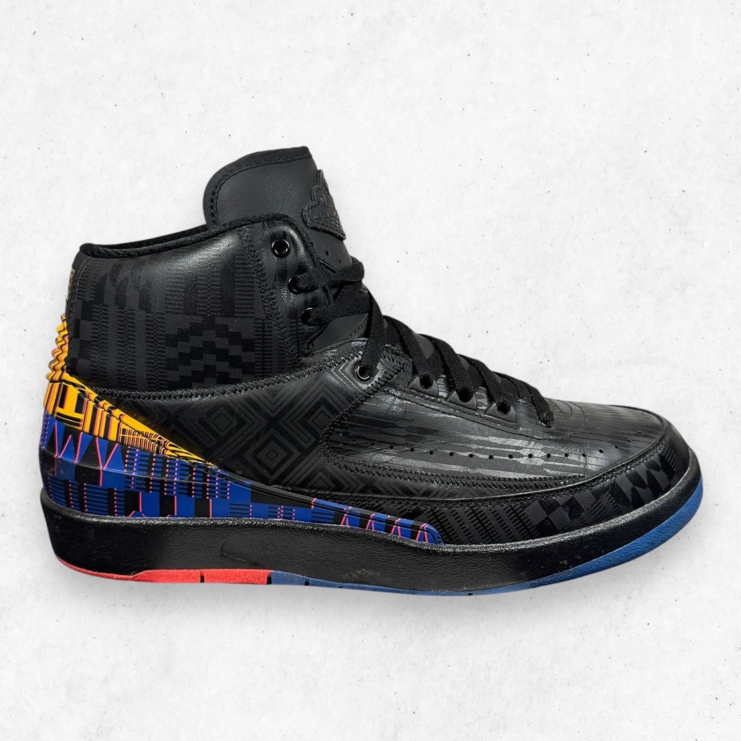 Jordan Brand Air Jordan 2 Retro BHM Black/Kente Size 10.5 Size US 10.5 / EU 43-44 - 1 Thumbnail