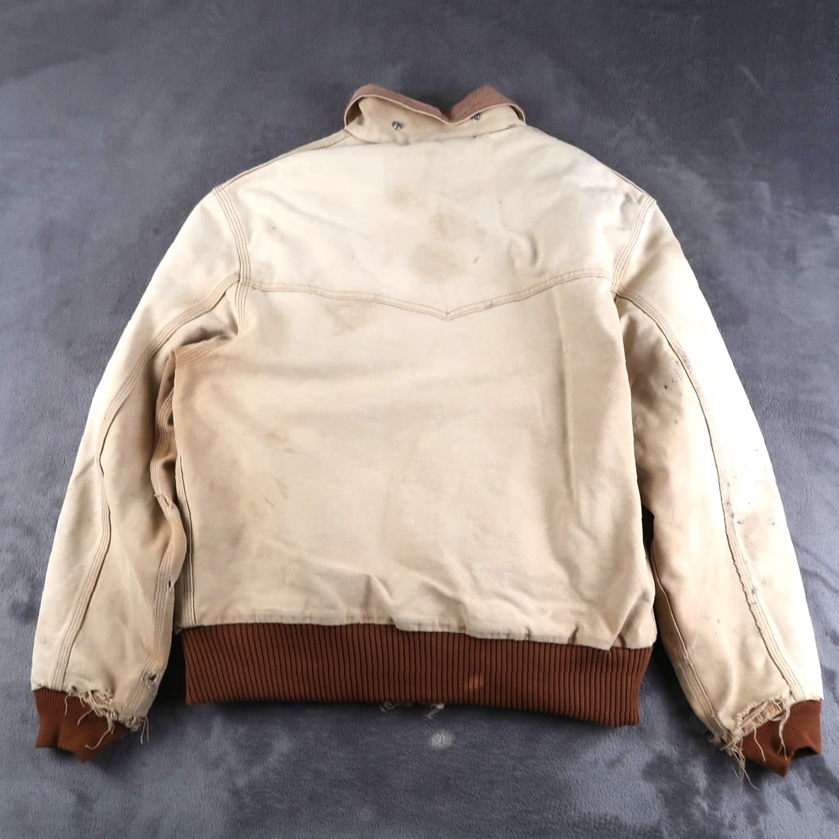 Carhartt VINTAGE Carhartt Jacket Mens XL Santa Fe J13 Quilted Lined Distressed Made In USA Size US XL / EU 56 / 4 - 2 Thumbnail
