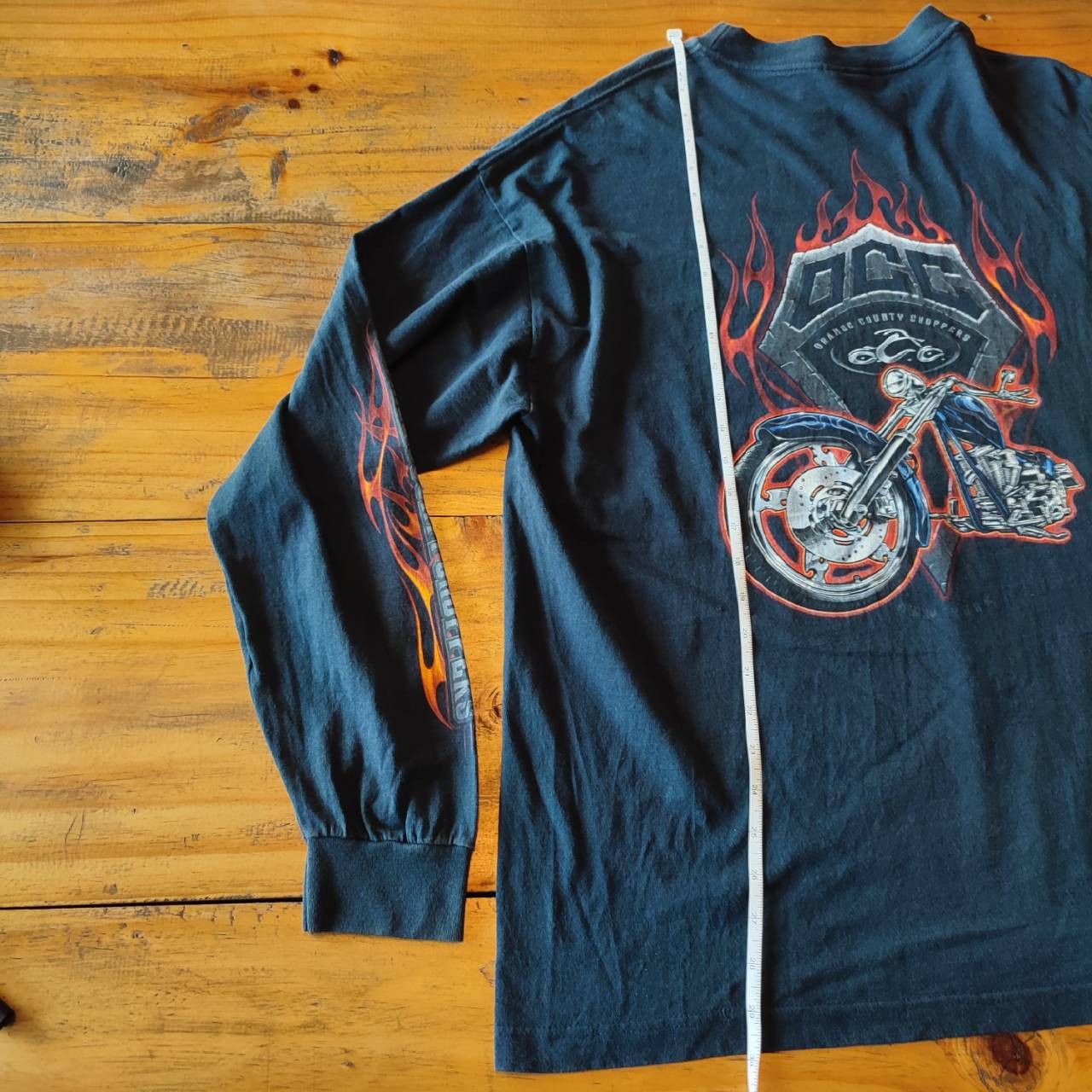 Harley Davidson × Vintage × West Coast Choppers Orange County Choppers Long Sleeve Shirts Size US XL / EU 56 / 4 - 7 Thumbnail