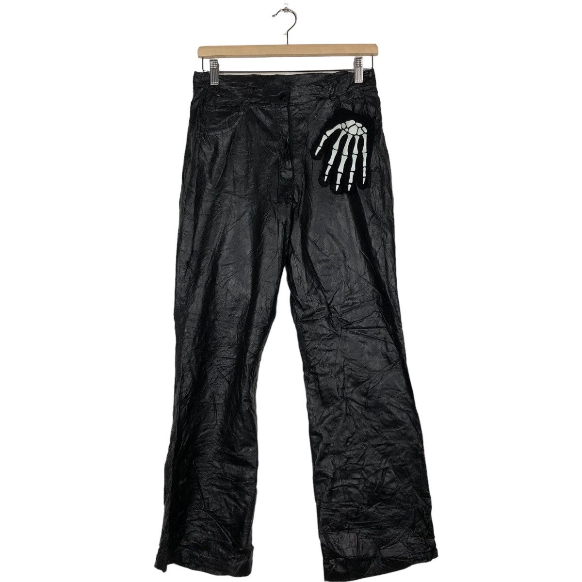 Genuine Leather 🔥Rare Genuine Leather Racing Pants Inspire Rick Owens Size US 28 / EU 44 - 2 Thumbnail