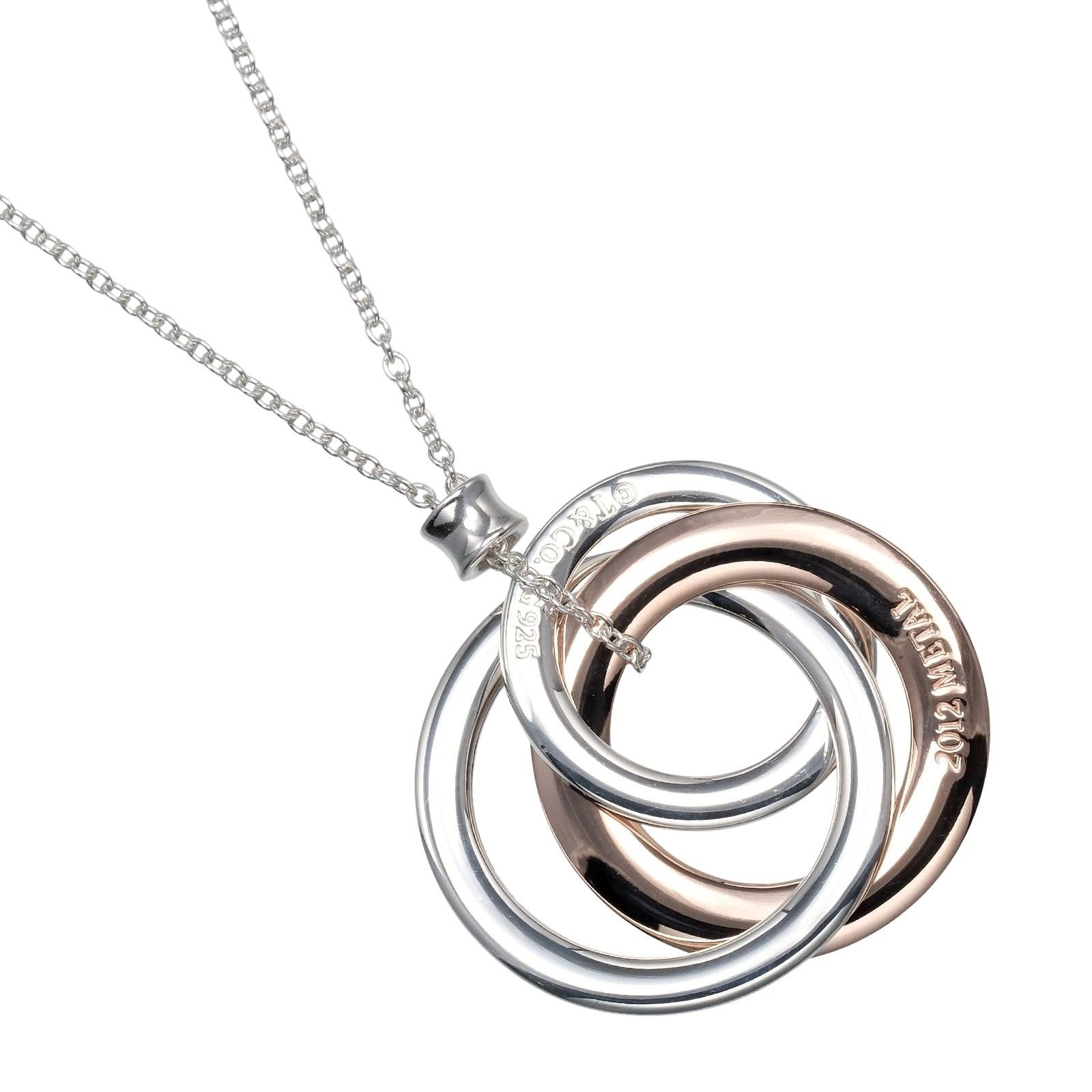 Tiffany & Co. Tiffany & Co. Tiffany&Co. 1837 Interlocking Circle Silver 925 Rubedo Necklace Metal Necklace DUTY FREE for USA Size ONE SIZE - 1 Thumbnail